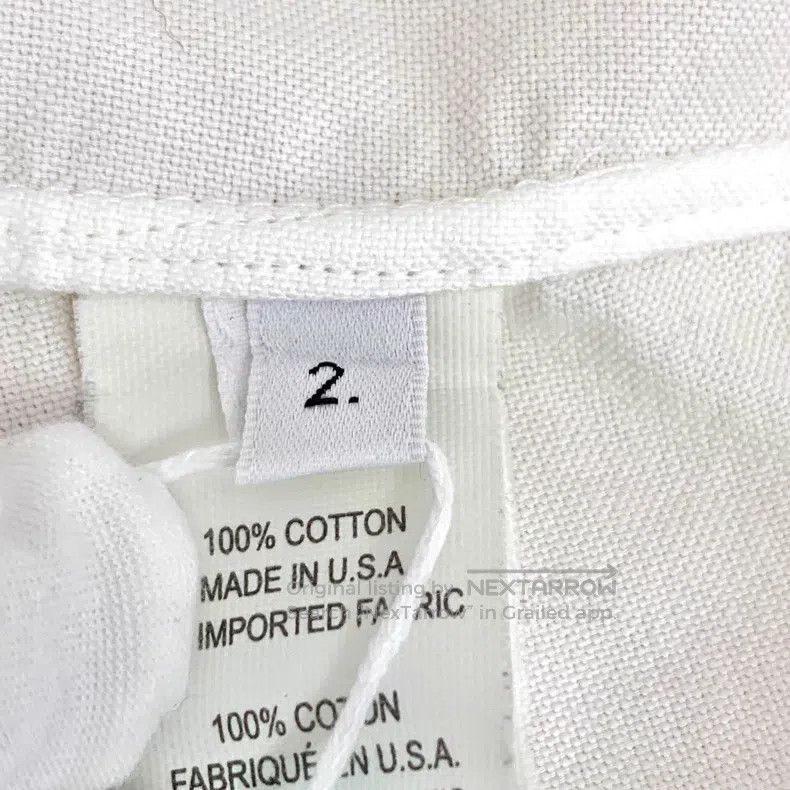 Thom Browne Thom Browne Long-sleeved shirt with single row of buttons Size US M / EU 48-50 / 2 - 7 Thumbnail