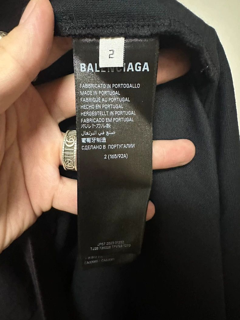 Balenciaga Balenciaga Black Post-it Short Sleeve Size US M / EU 48-50 / 2 - 4 Thumbnail