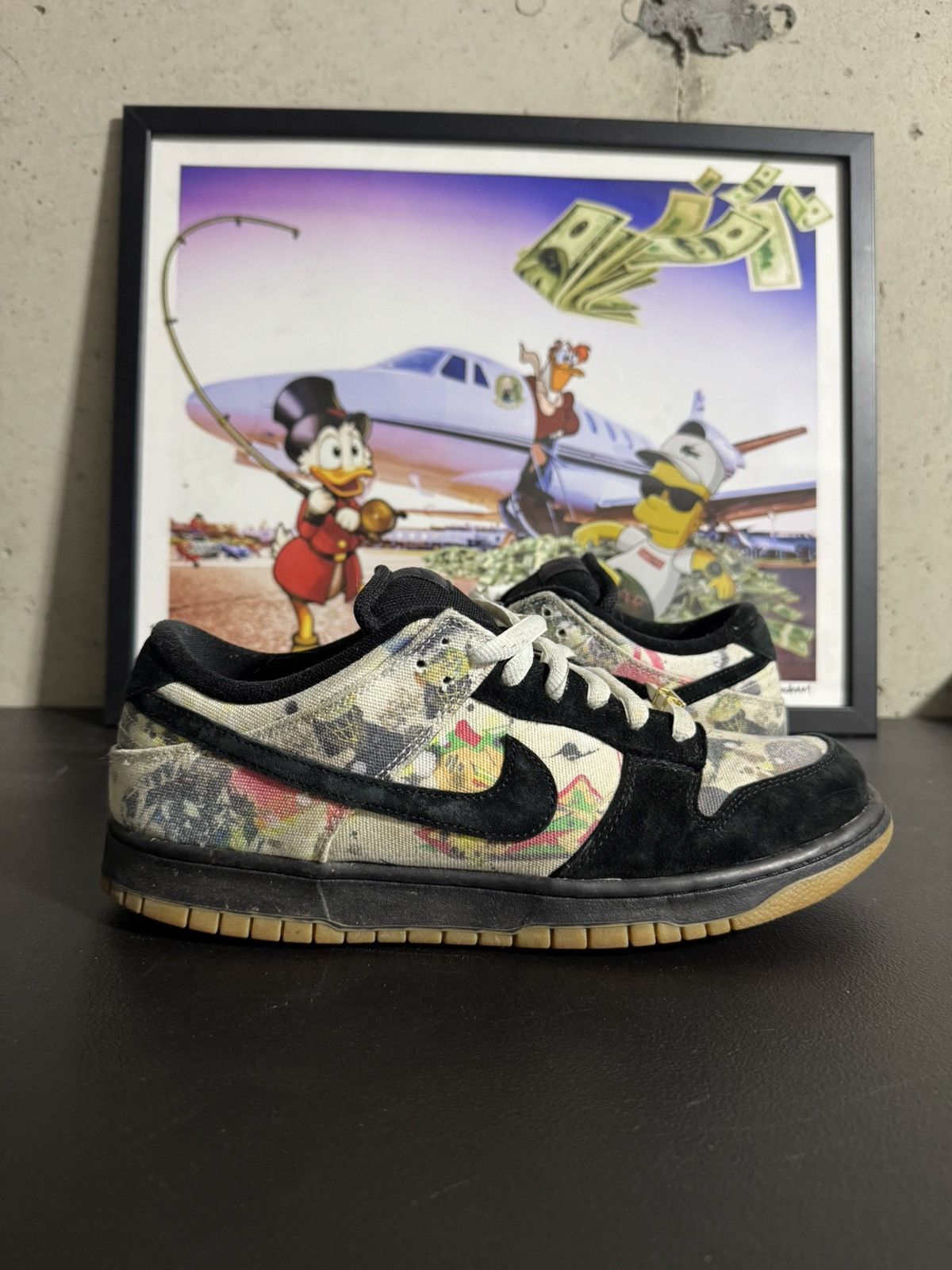 Nike × Supreme Nike SB Dunk Low Supreme Rammellzee Size US 11.5 / EU 44-45 - 2 Thumbnail