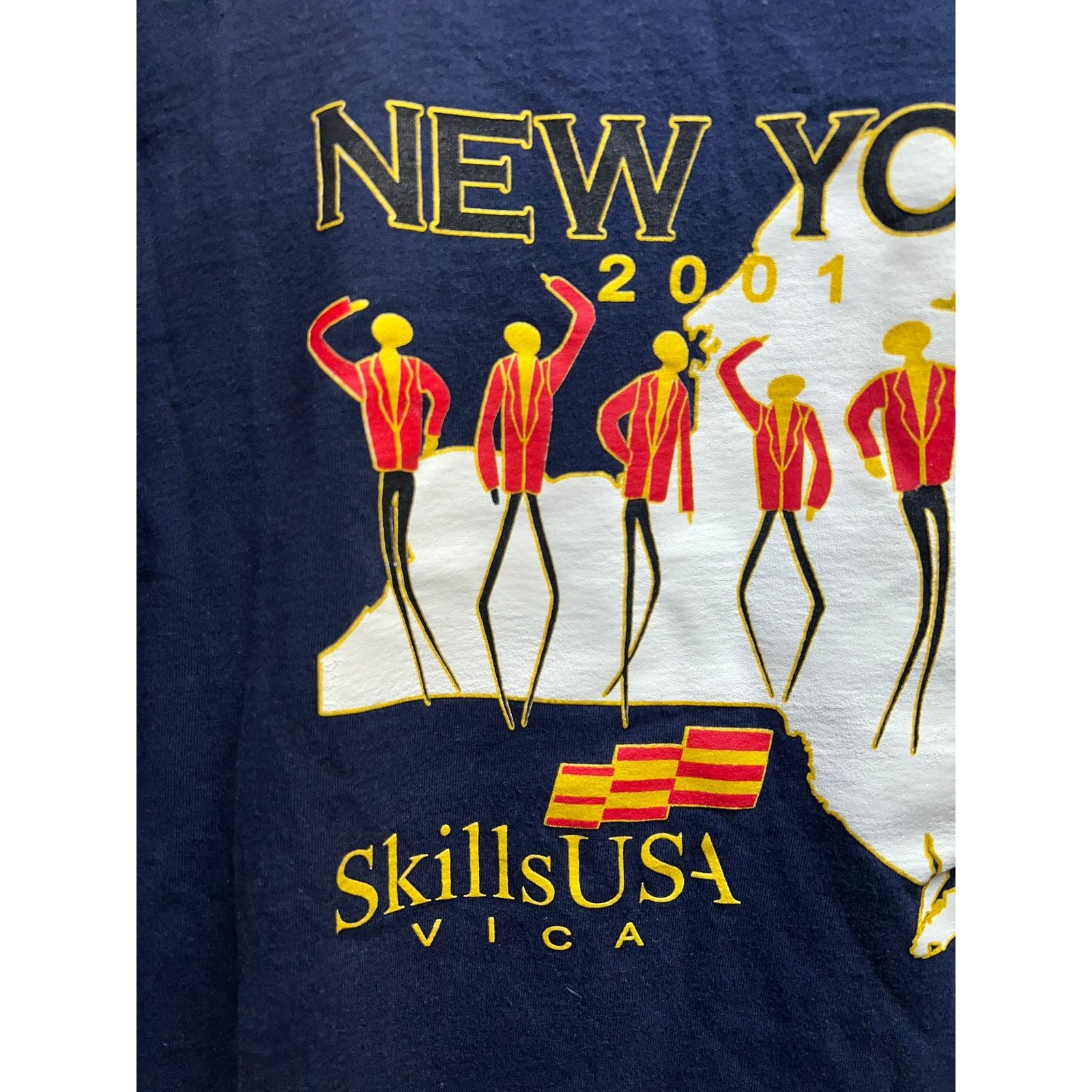 Delta Vintage New York Shirt Skills USA Vica Graphic Tee 2001 L Size US L / EU 52-54 / 3 - 3 Thumbnail