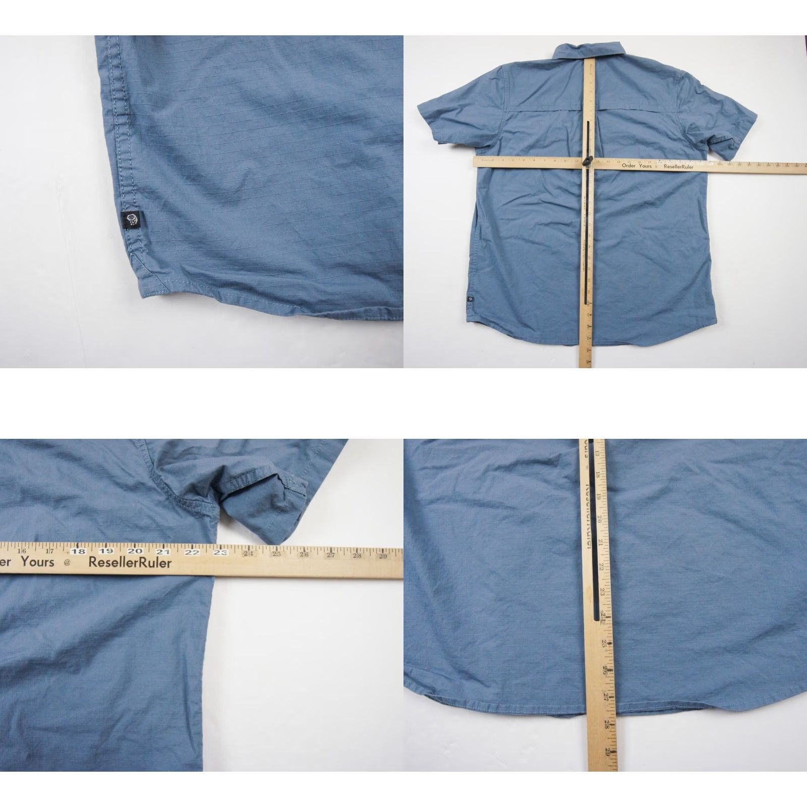 Mountain Hardwear Mountain Hardwear Button-Up Shirt Mens Large Blue Short Sleeve Ripstop Outdoor Size US L / EU 52-54 / 3 - 8 Thumbnail