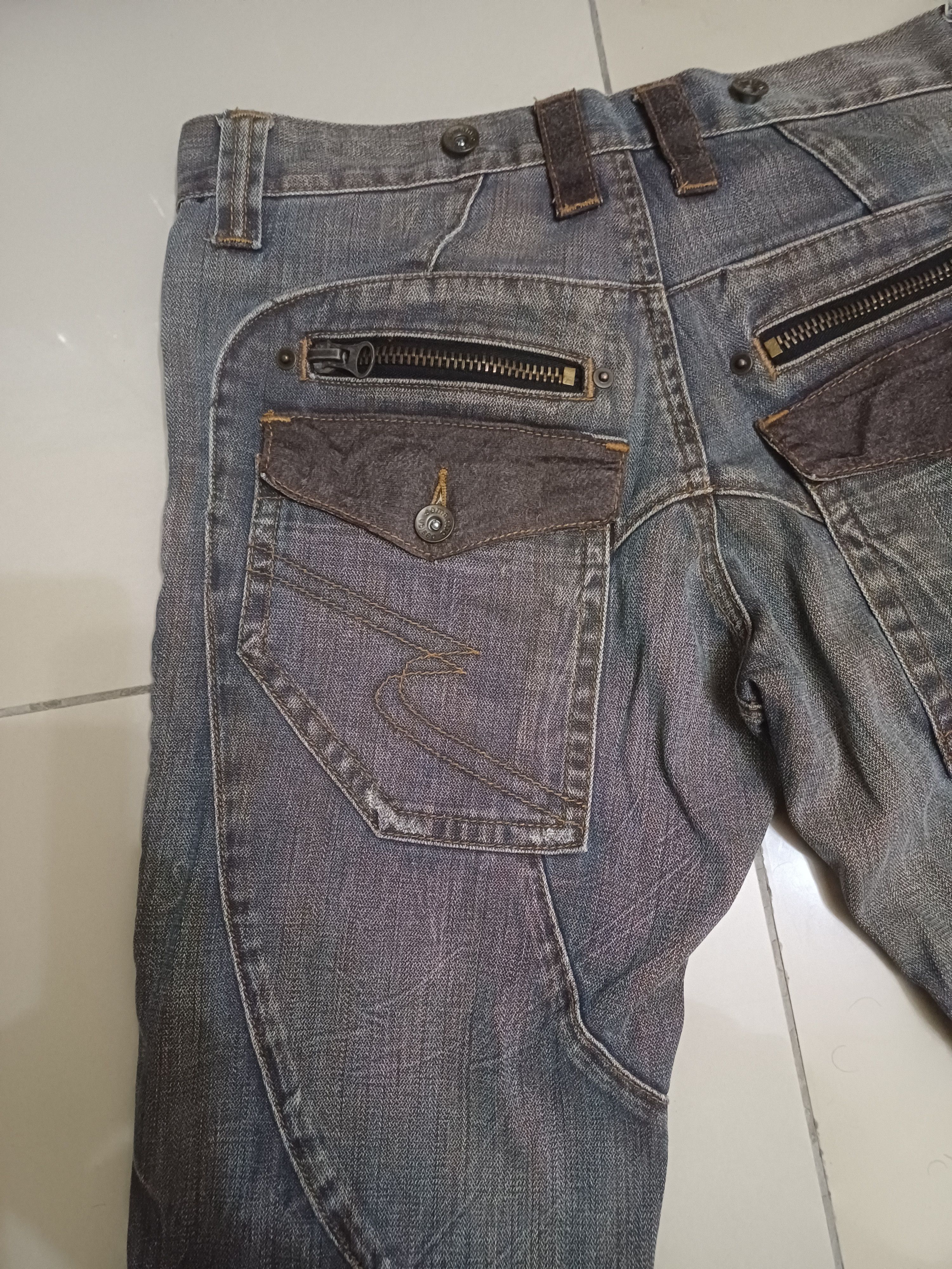 Japanese Brand × semanticdesign Crazy Vtg distressed Trash Flared Design semantic design 🔥 Size US 30 / EU 46 - 11 Thumbnail