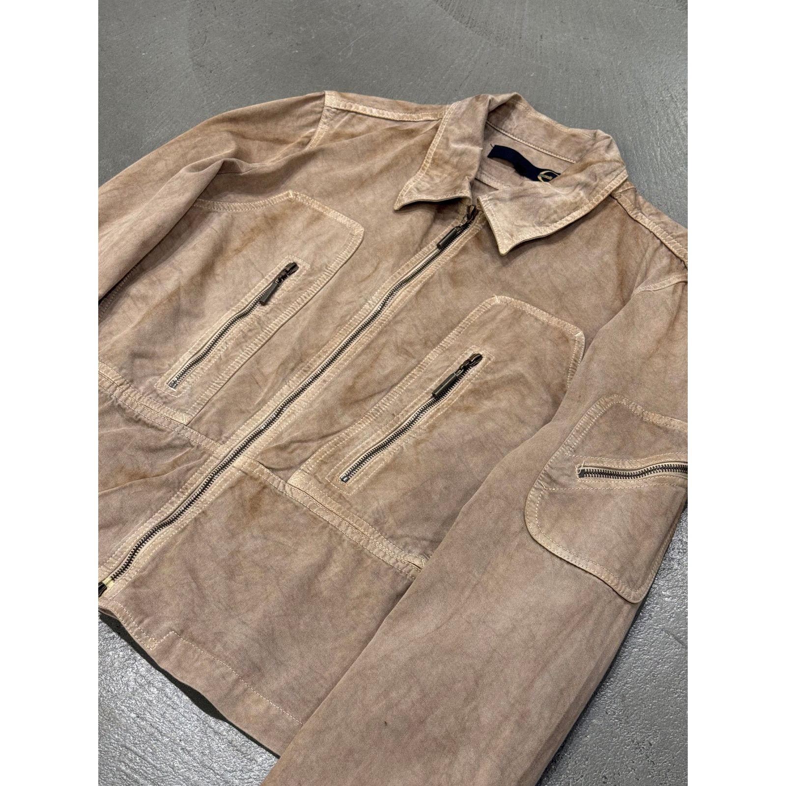 Roberto Cavalli 2001 Cavalli faded zipper light jacket Size US L / EU 52-54 / 3 - 4 Thumbnail