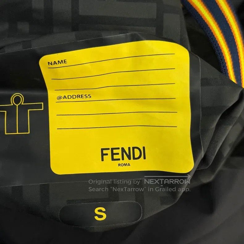 Fendi Fendi Logo Printed Nylon Hooded Zip-Up Jacket Size S / US 4 / IT 40 - 5 Thumbnail