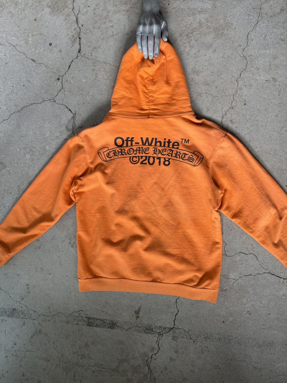 Chrome Hearts CHROME HEARTS OFF-WHITE HOODIE Size US XL / EU 56 / 4 - 1 Thumbnail