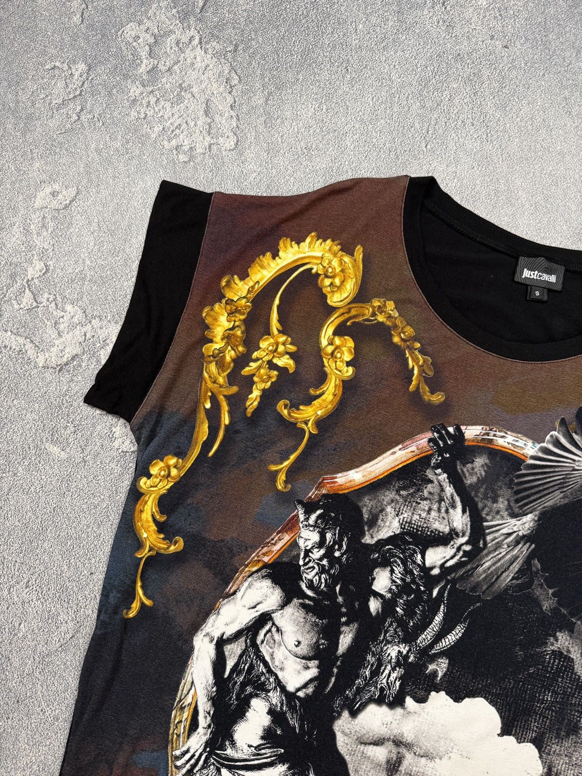 Just Cavalli Just Cavalli Graphic Tee Designer Luxury Streetwear Vintage Size US S / EU 44-46 / 1 - 3 Thumbnail