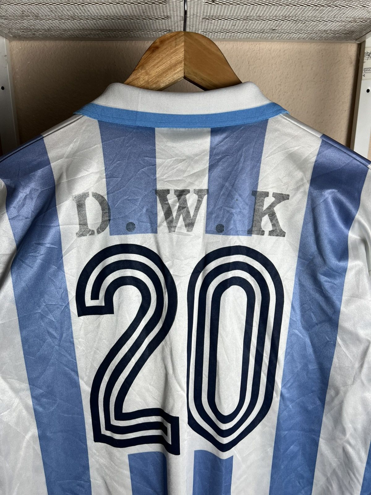 Vintage Vintage Soccer Jersey Retro Collar Argentina Colourway Size US M / EU 48-50 / 2 - 7 Thumbnail