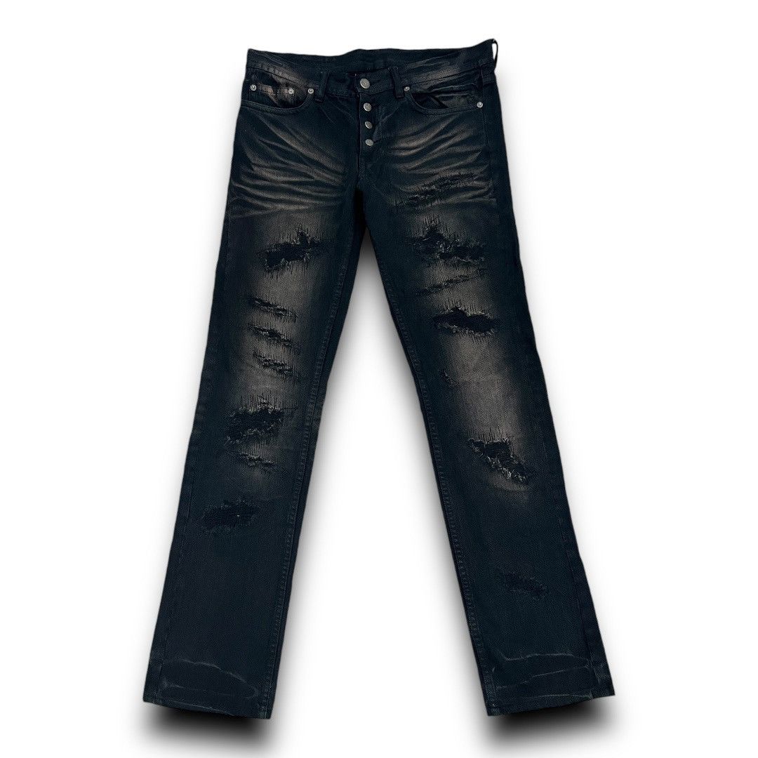 TORNADO MART FLARE JAPANESE BRAND DISTRESSED DENIM