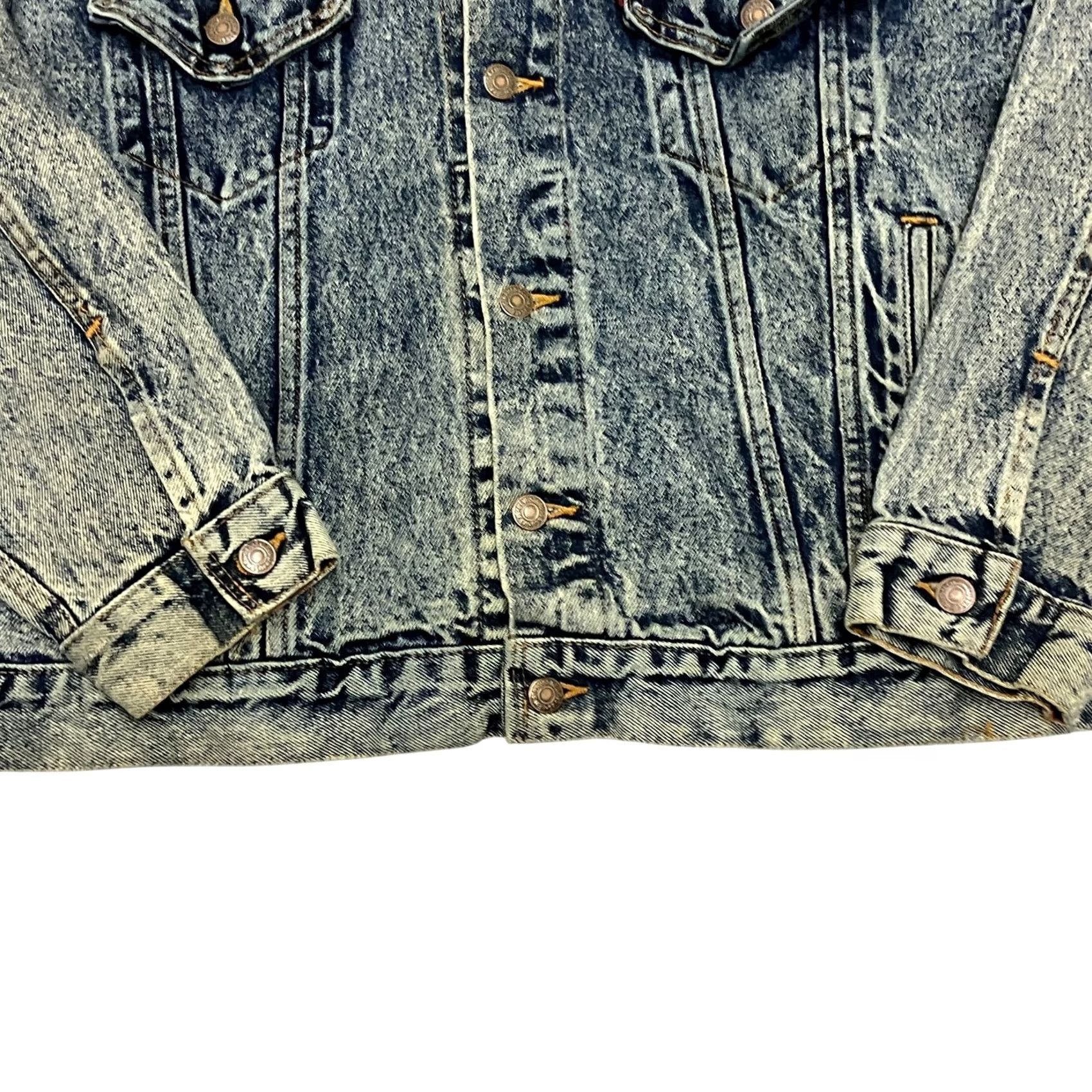 Levi's Vintage Levis 70507 Denim Jacket Mens XL Blue Acid Wash Trucker Made in USA Size US XL / EU 56 / 4 - 3 Thumbnail