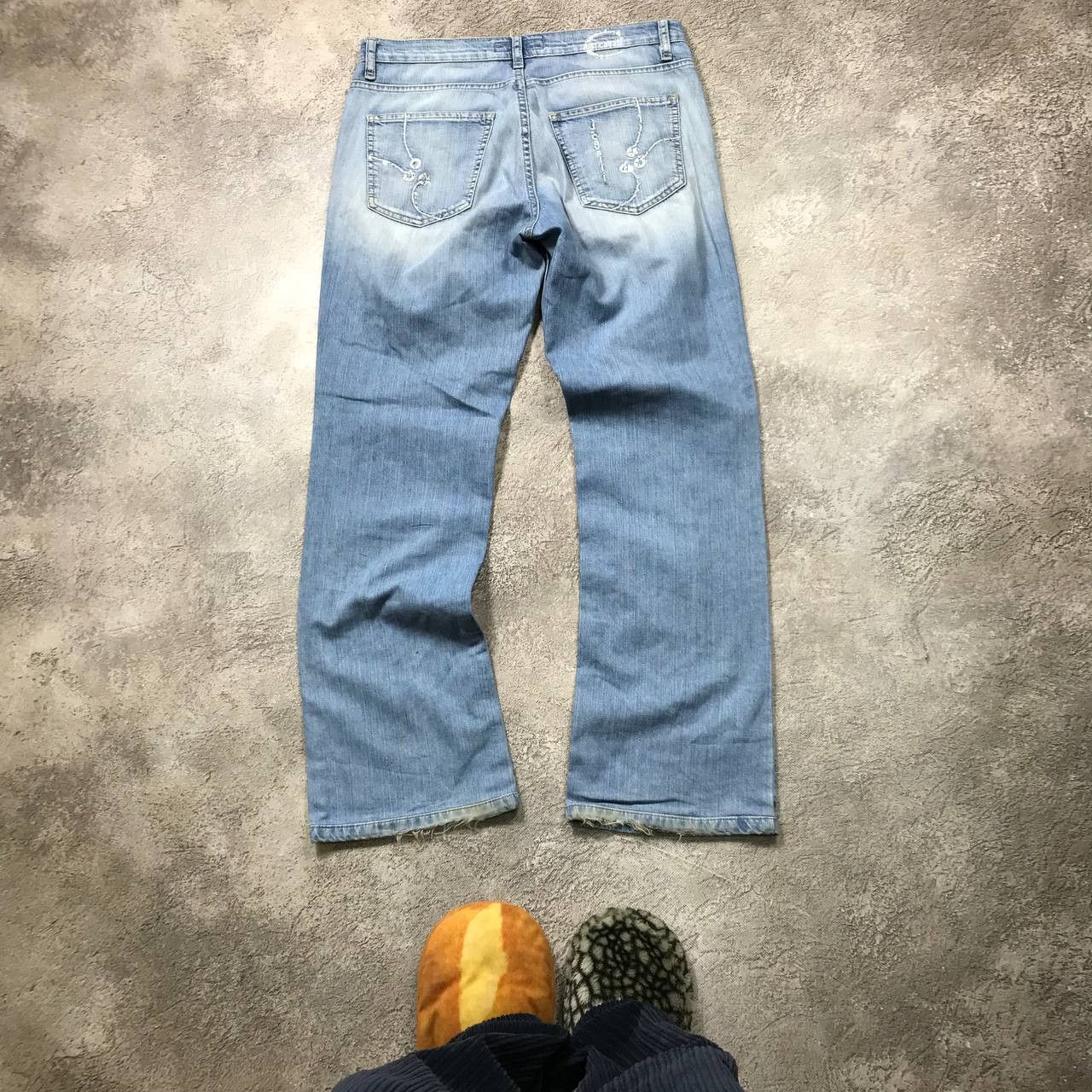 Vintage Vintage 90s Just Cavalli Distressed Baggy Jeans Grunge 31 Size US 31 - 4 Thumbnail