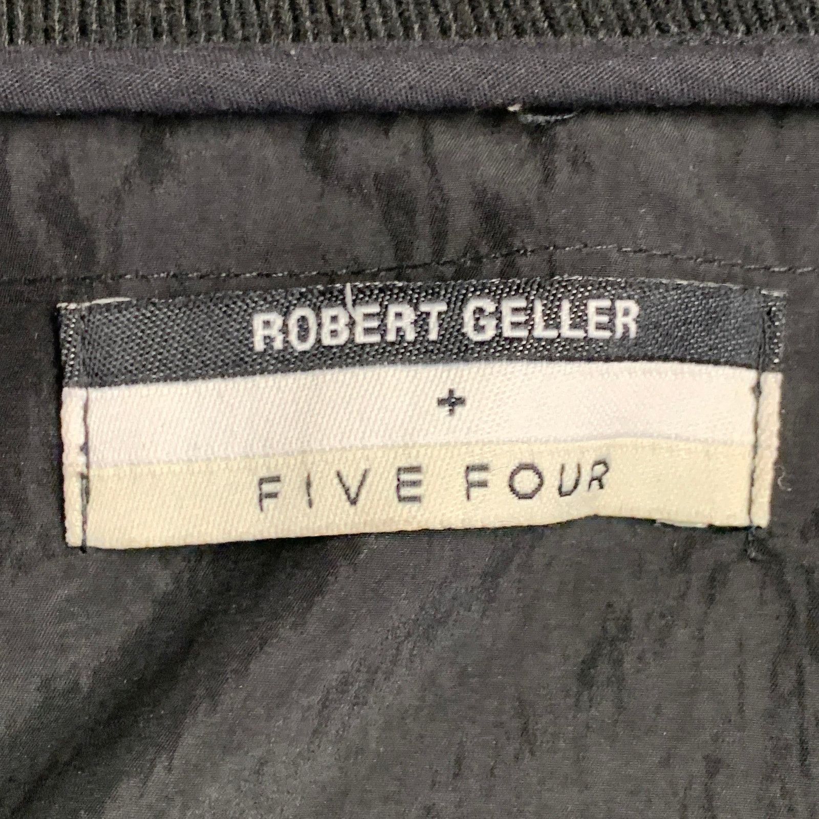 Robert Geller Size XXL Black Polyester Nylon Bomber Jacket Size US XXL / EU 58 / 5 - 7 Thumbnail
