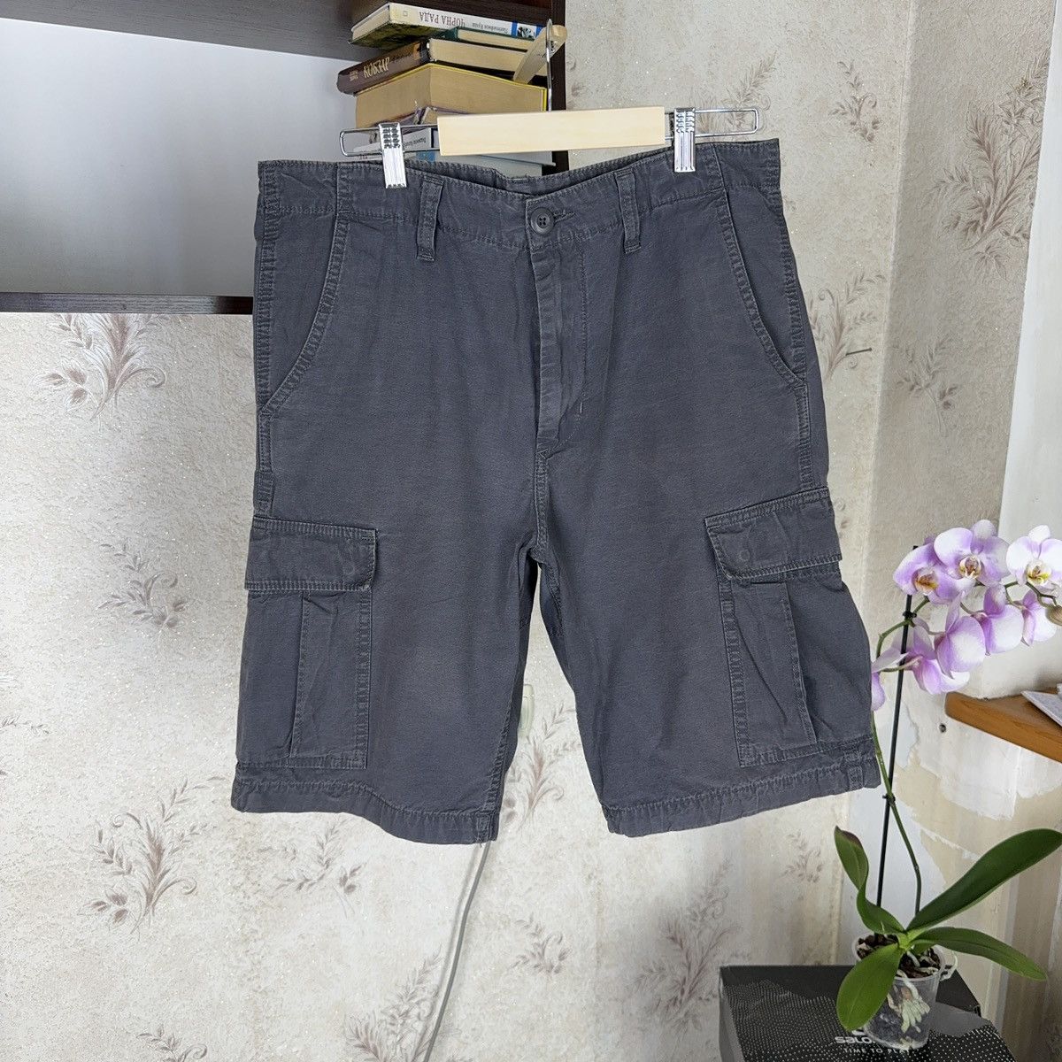 Carhartt × Carhartt Wip × Vintage 💥Vintage Carhartt WIP Baggy Regular Cargo Bermuda Shorts 90s Size US 34 / EU 50 - 7 Thumbnail