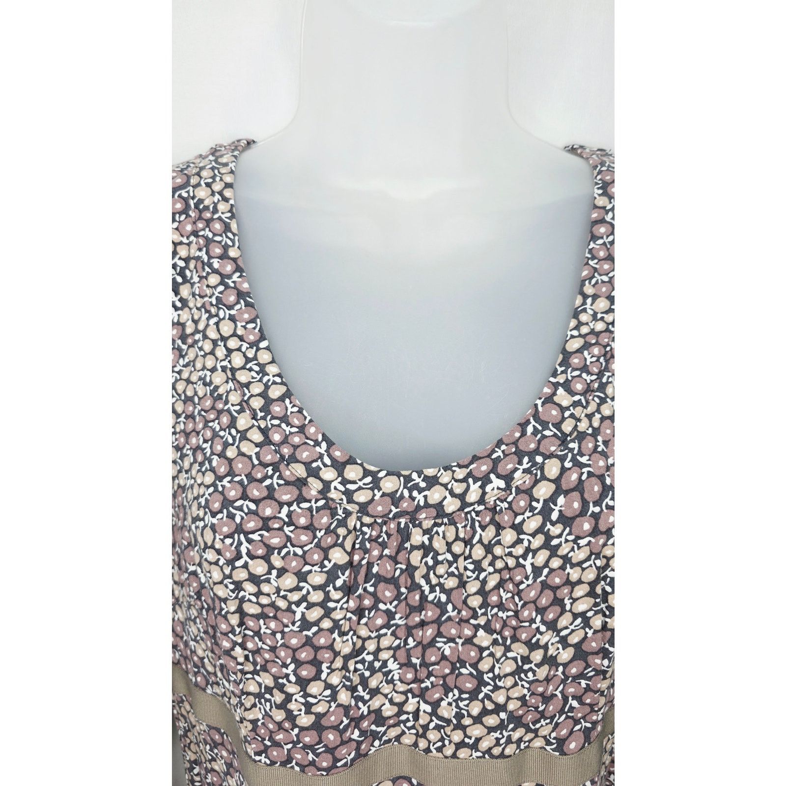 Boden Boden Ditsy Floral Empire Waist Dress 3/4 Sleeve Size L / US 10 / IT 46 - 3 Thumbnail