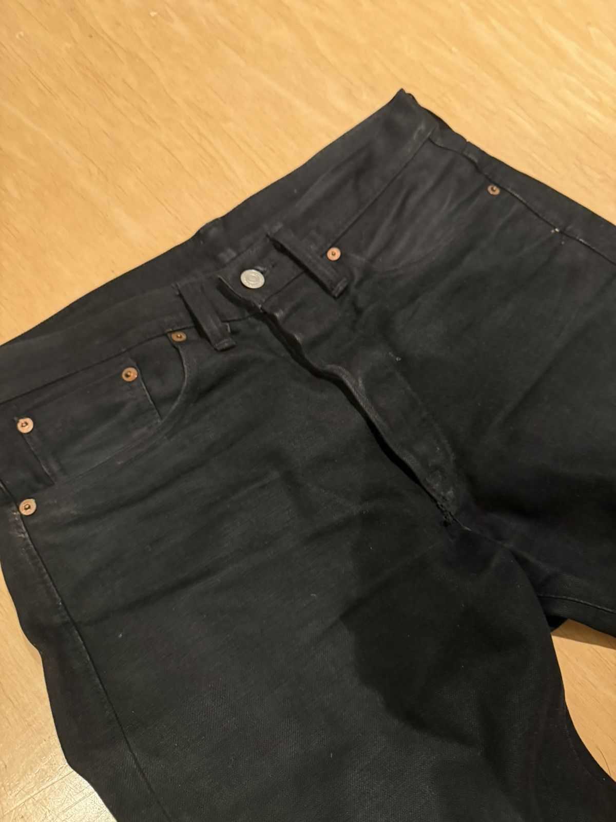RRL Ralph Lauren RRL ralph lauren Slim Fit Black Selvedge Jean 31x32 Size US 31 - 7 Thumbnail