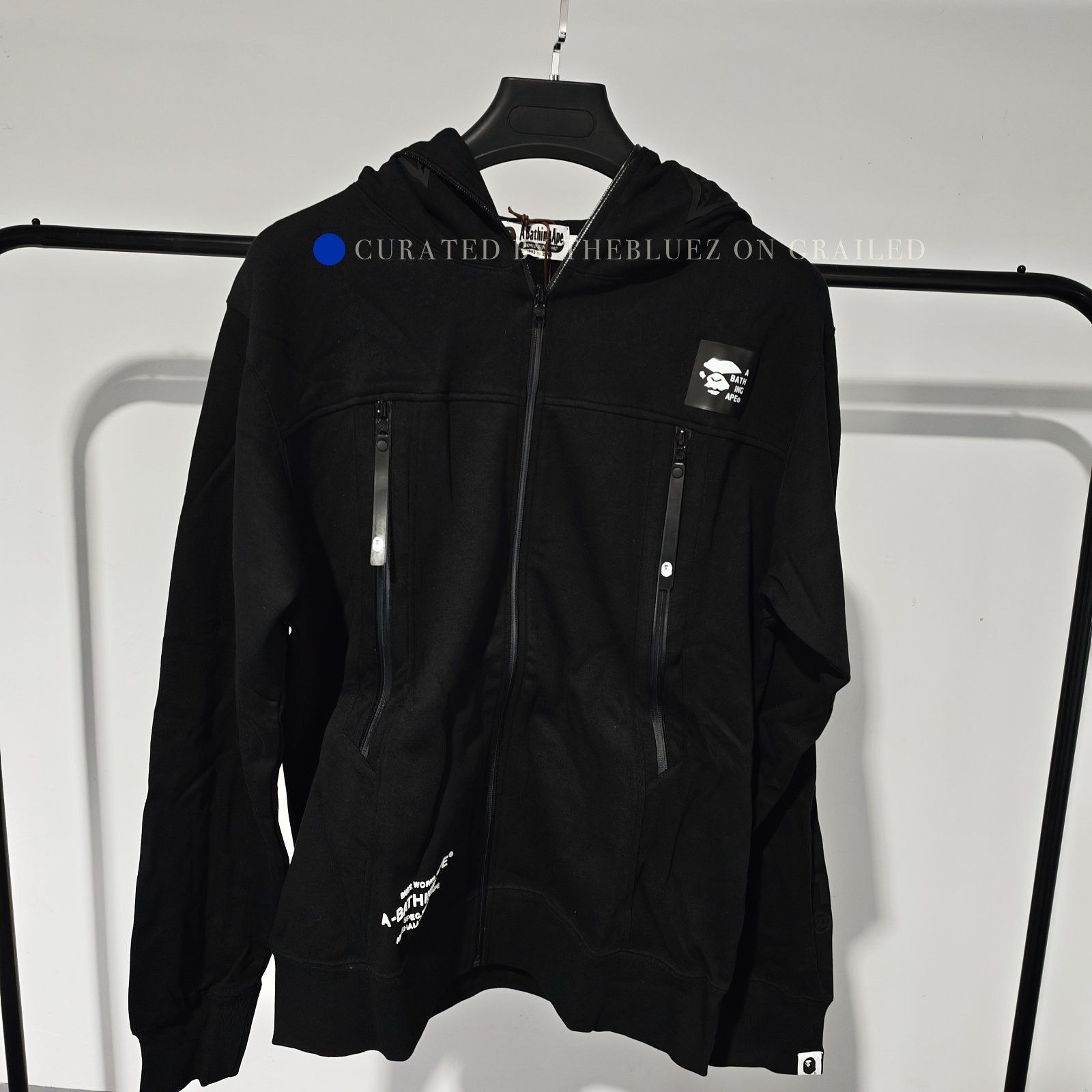 Bape Black Zip-Up Hoodie with Zip Pockets - XL Size US XL / EU 56 / 4 - 1 Preview