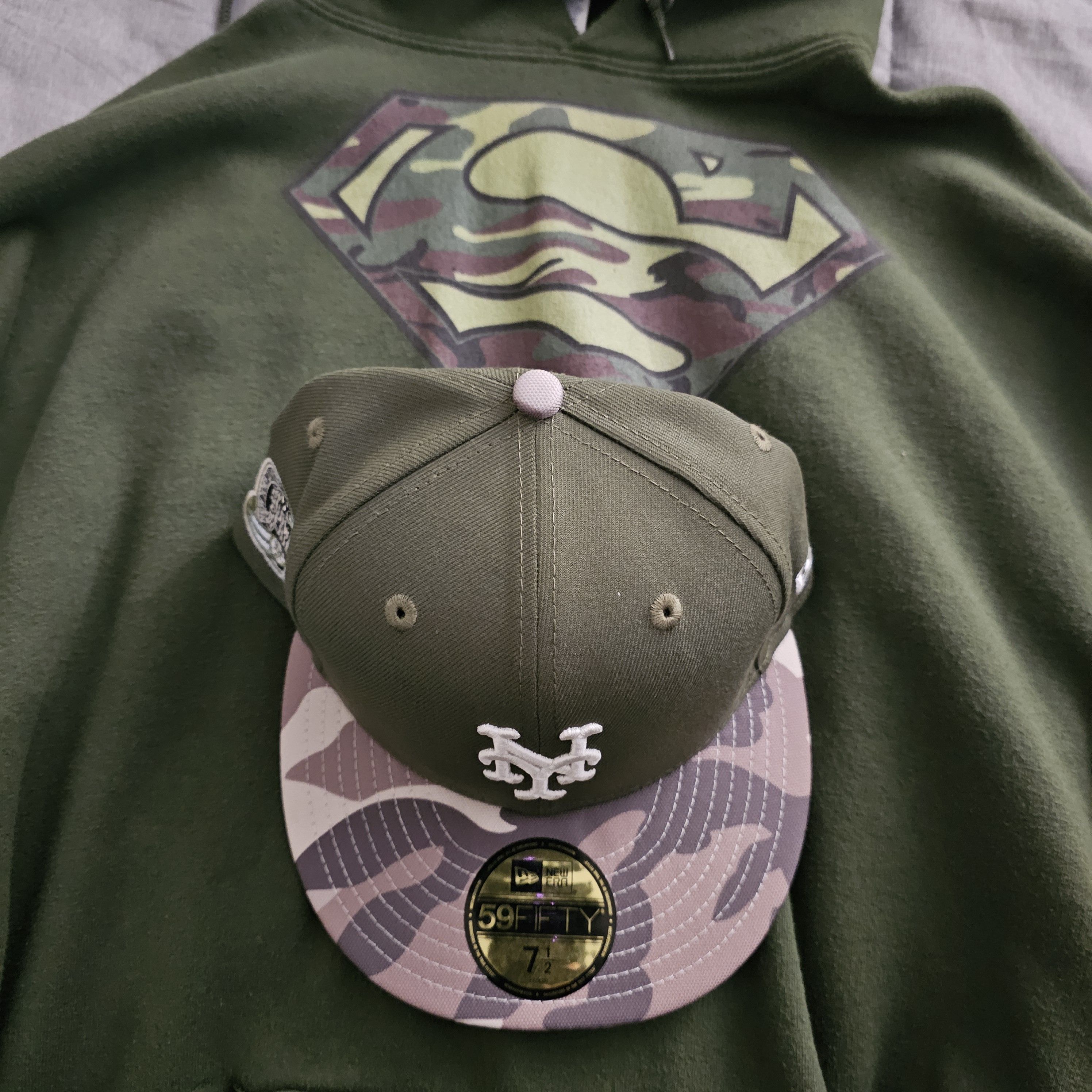 New Era Mets Army Green Camo Brim Size ONE SIZE - 6 Thumbnail