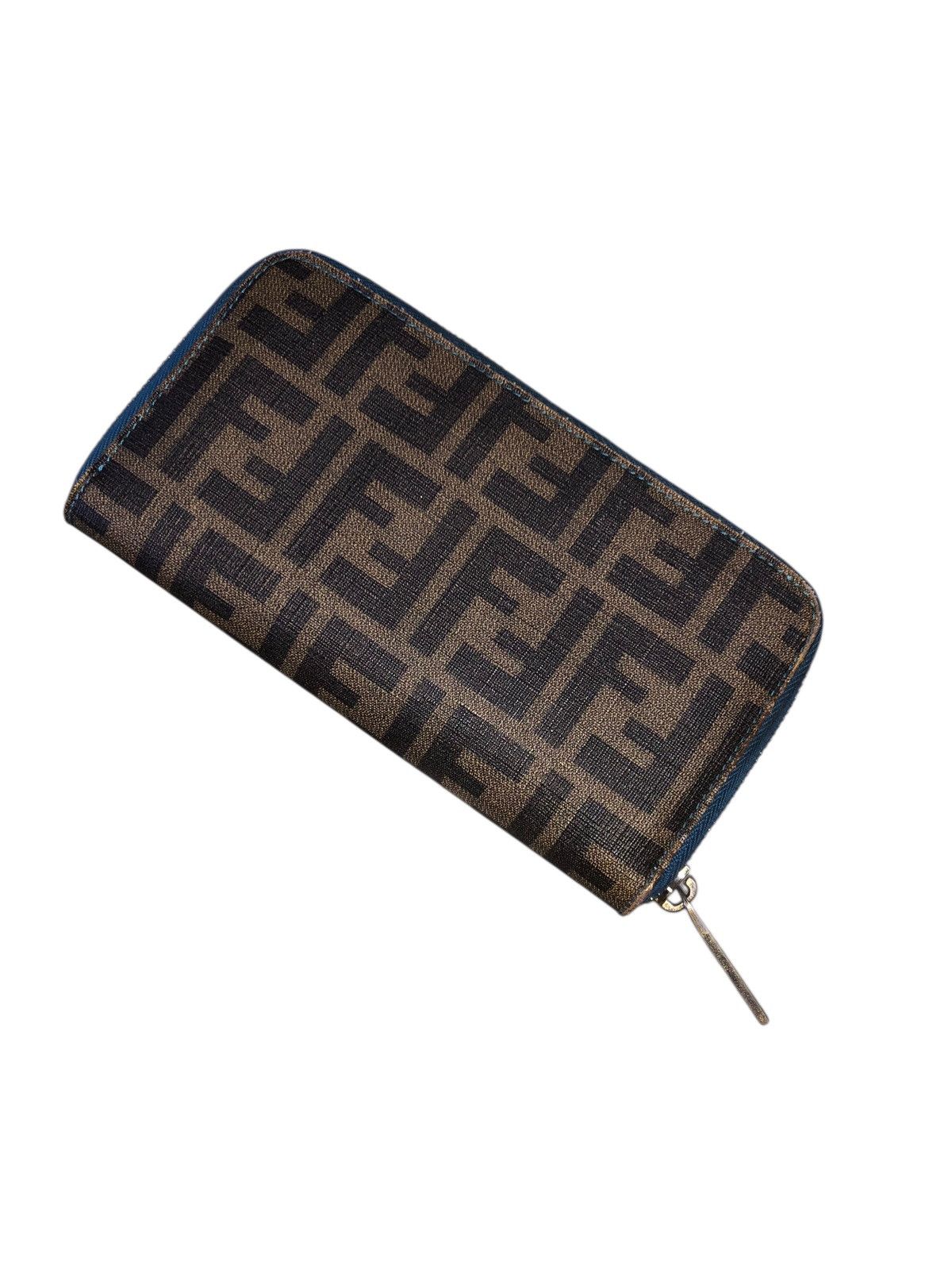 Fendi 💯🔥Authentic FENDI Fortune Spalmati Fish Zucca Long Wallet Size ONE SIZE - 3 Thumbnail