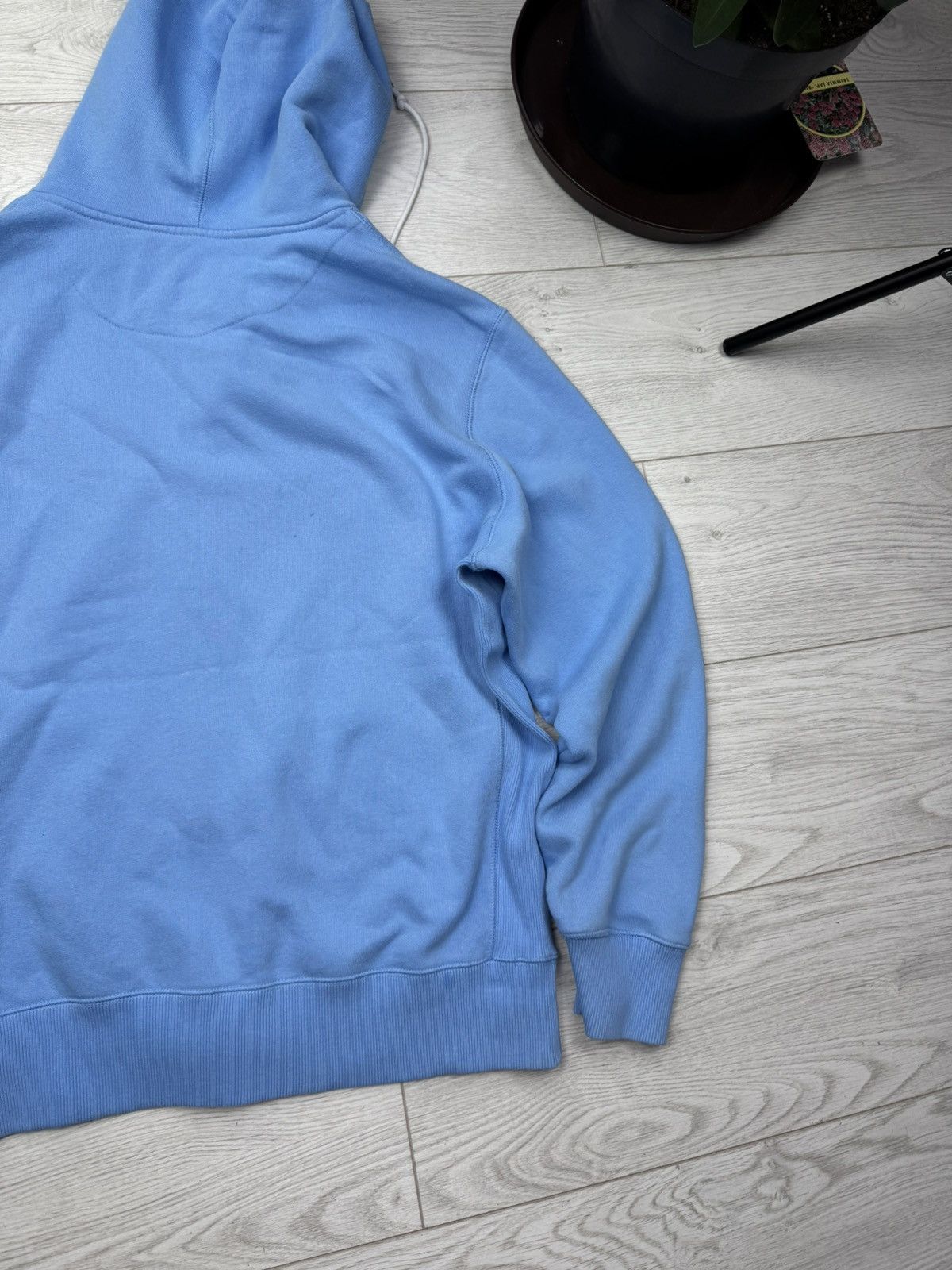 Nike × Vintage Vintage 00s Nike Air Hip Hop Vibe Zip Up Hoodie Baby Blue Size US L / EU 52-54 / 3 - 11 Thumbnail