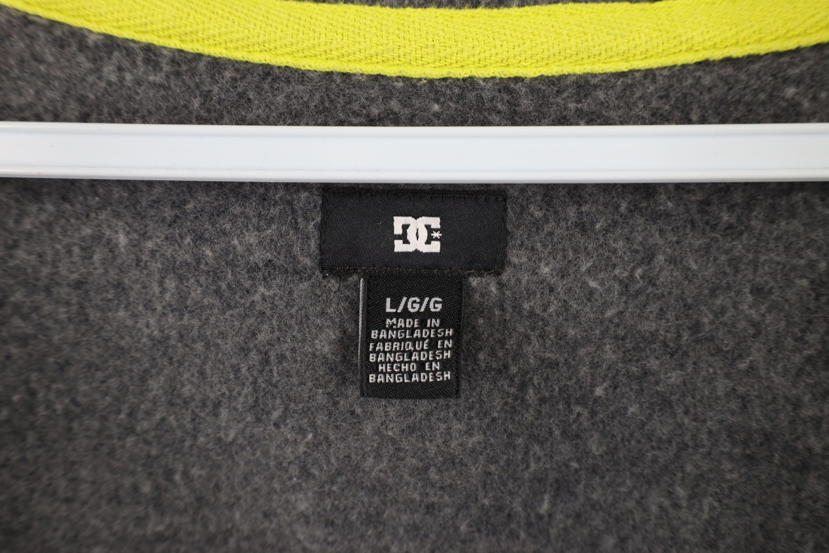 Vintage Vintage DC Shoes Skateboarding Block Full Zip Hoodie Gray Size US L / EU 52-54 / 3 - 8 Thumbnail
