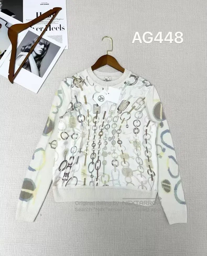 Hermes Hermes Silk and Cashmere Mixed Knit Top Size XS / US 0-2 / IT 36-38 - 1 Thumbnail