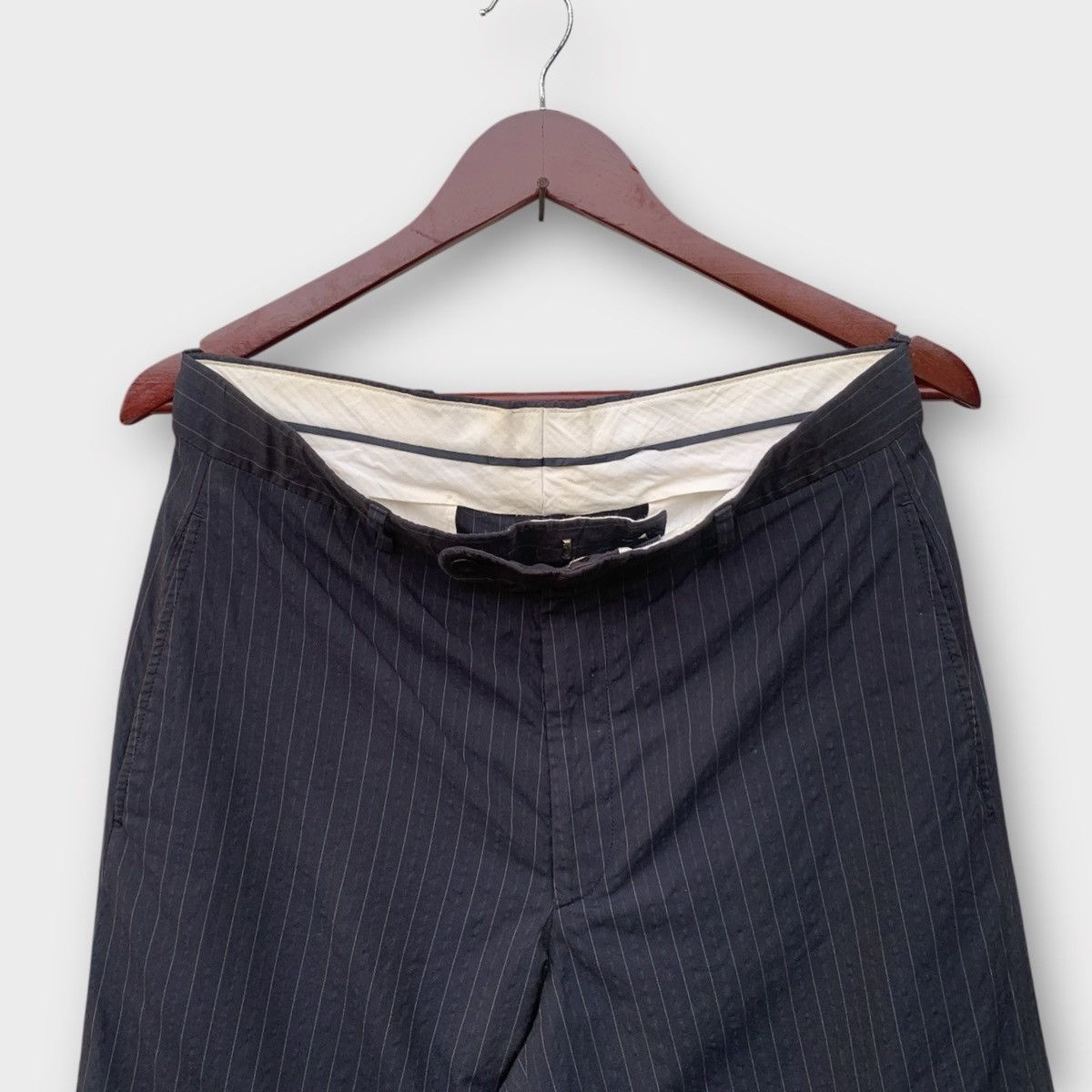 Hermes Vintage Hermes Paris Classic Straight Trousers Stripe Pant Size US 32 / EU 48 - 4 Thumbnail