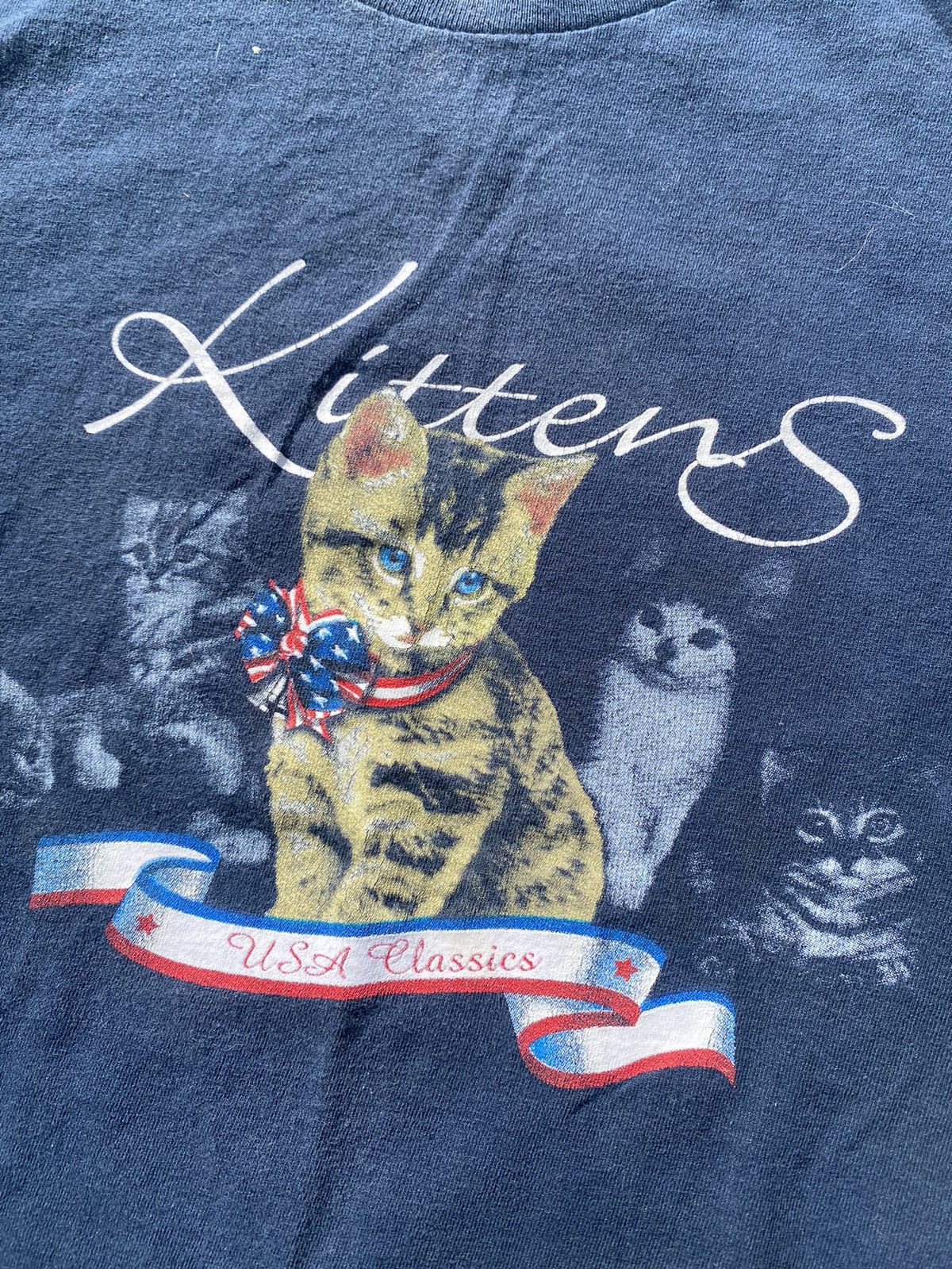 Other Crazy vintage cat kitten usa funny shirt Size US S / EU 44-46 / 1 - 2 Thumbnail