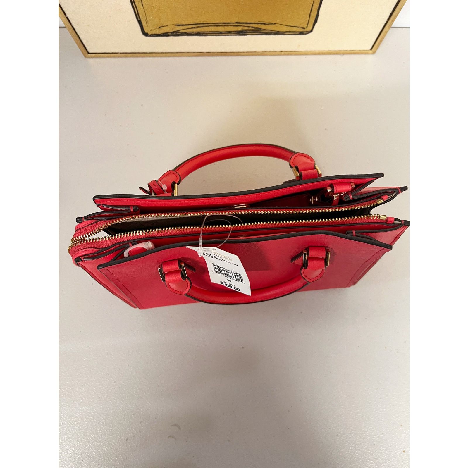 Michael Kors Michael Kors 35T0GWXM2L Hope Medium Saffiano Leather Satchel Size ONE SIZE - 4 Thumbnail