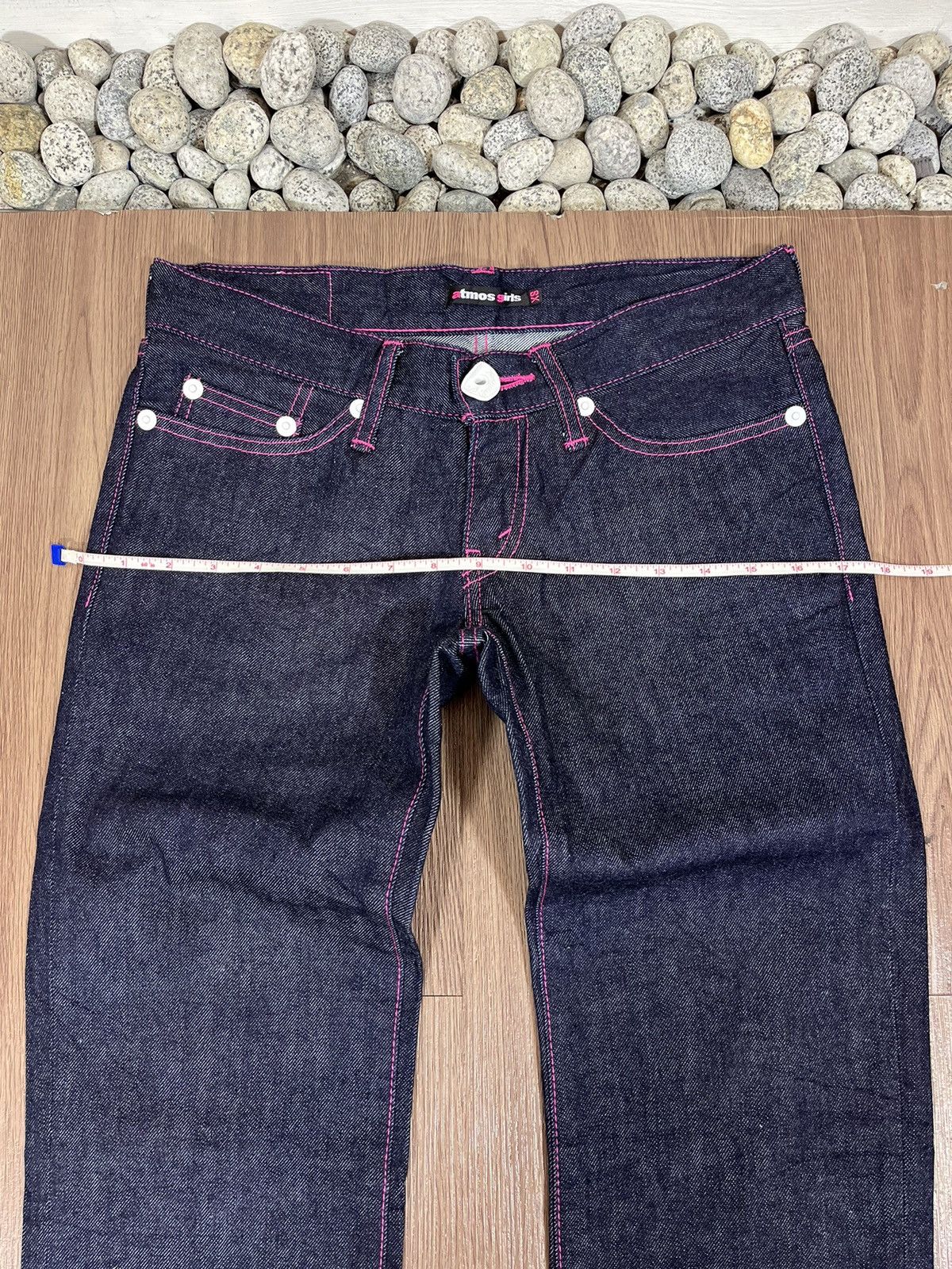 atmos Atmos Girl Pink Stitch Indigo Denim Size US 30 / EU 46 - 14 Thumbnail