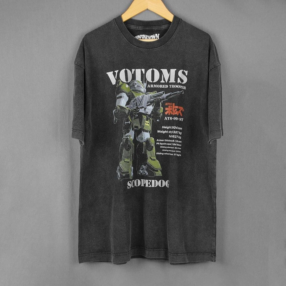 Japanese Brand × Vintage Armored Trooper Votoms T-shirt Scopedog Anime Size US XL / EU 56 / 4 - 1 Thumbnail
