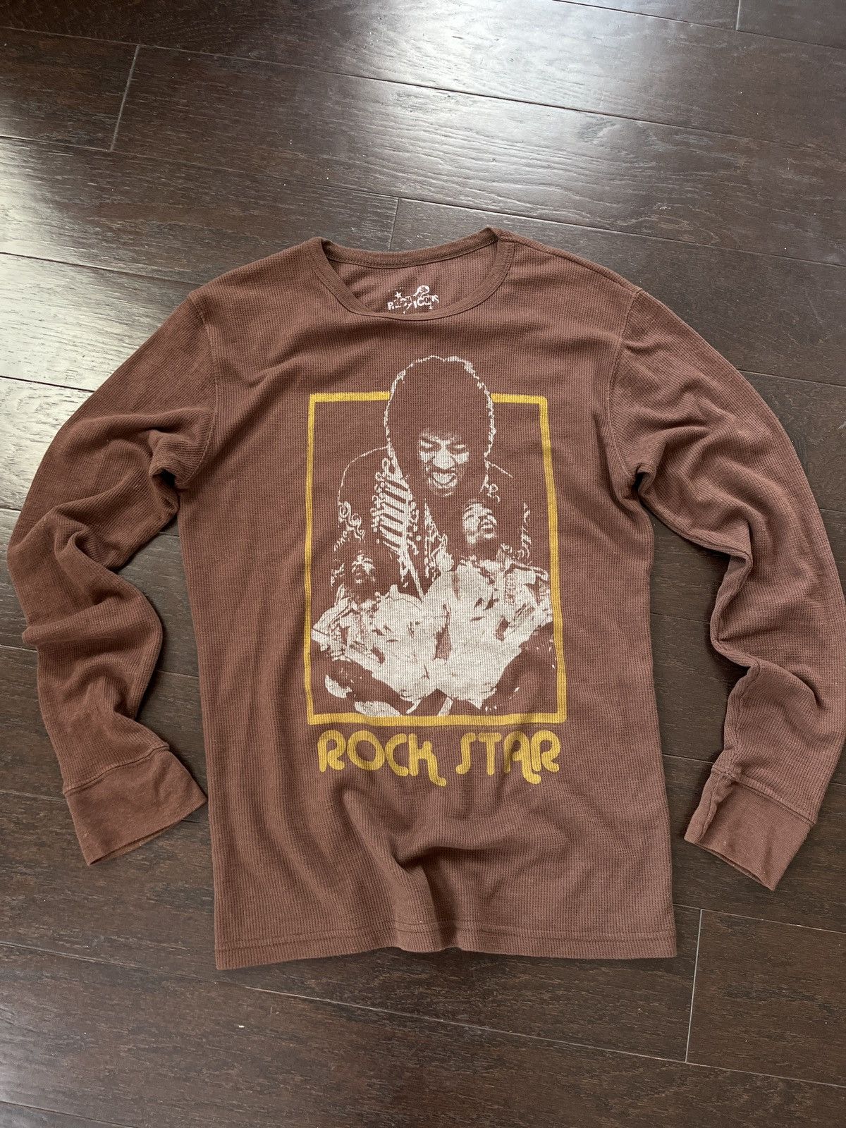 Band Tees Y2K Rockstar Rock Icons Waffle Longsleeve jimmy Hendrix 70s Size US M / EU 48-50 / 2 - 2 Thumbnail