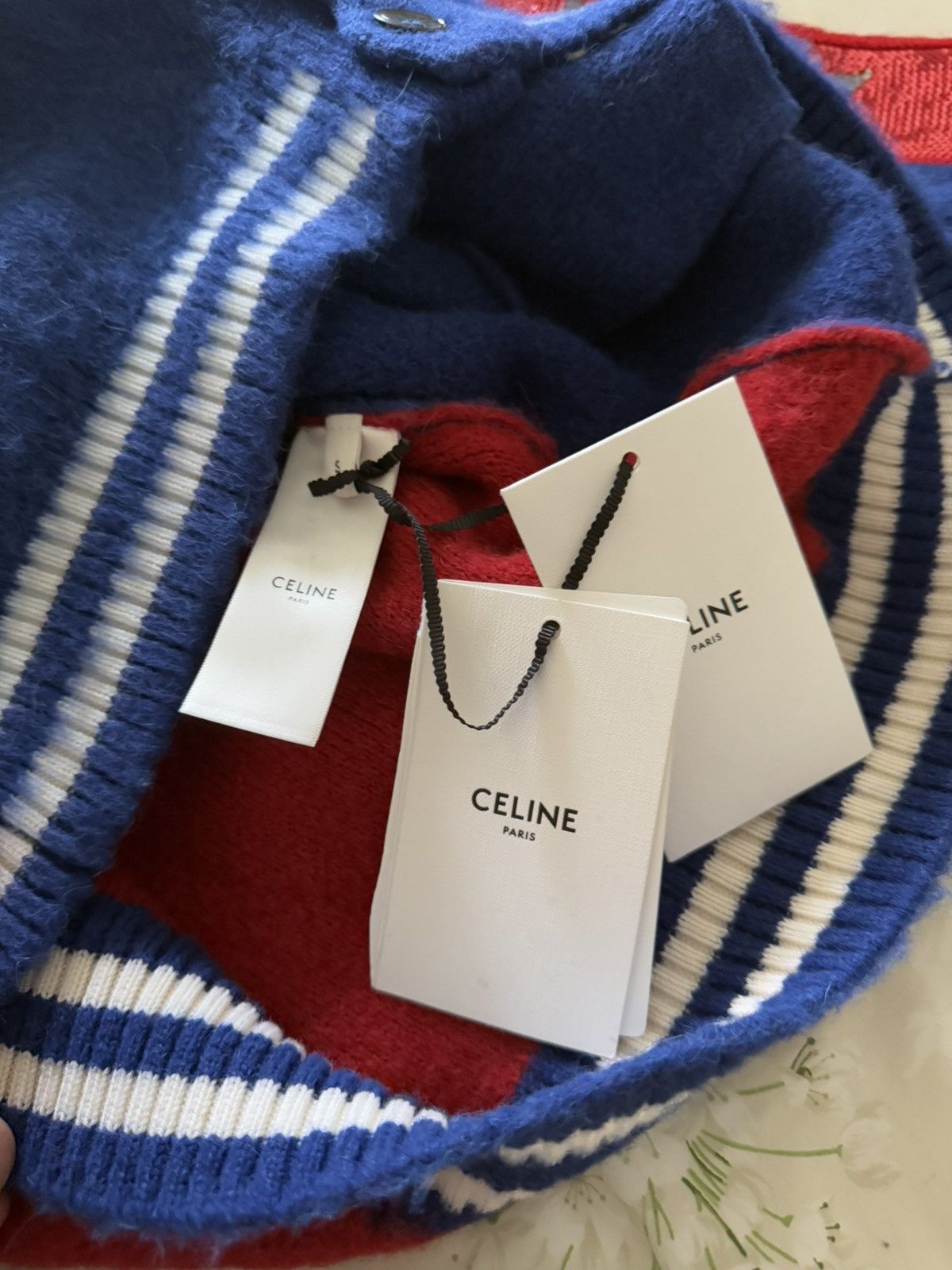 Celine $3.2k 🤑 SS23 Celine embellished sequin star cardigan alpaca Size US S / EU 44-46 / 1 - 21 Thumbnail