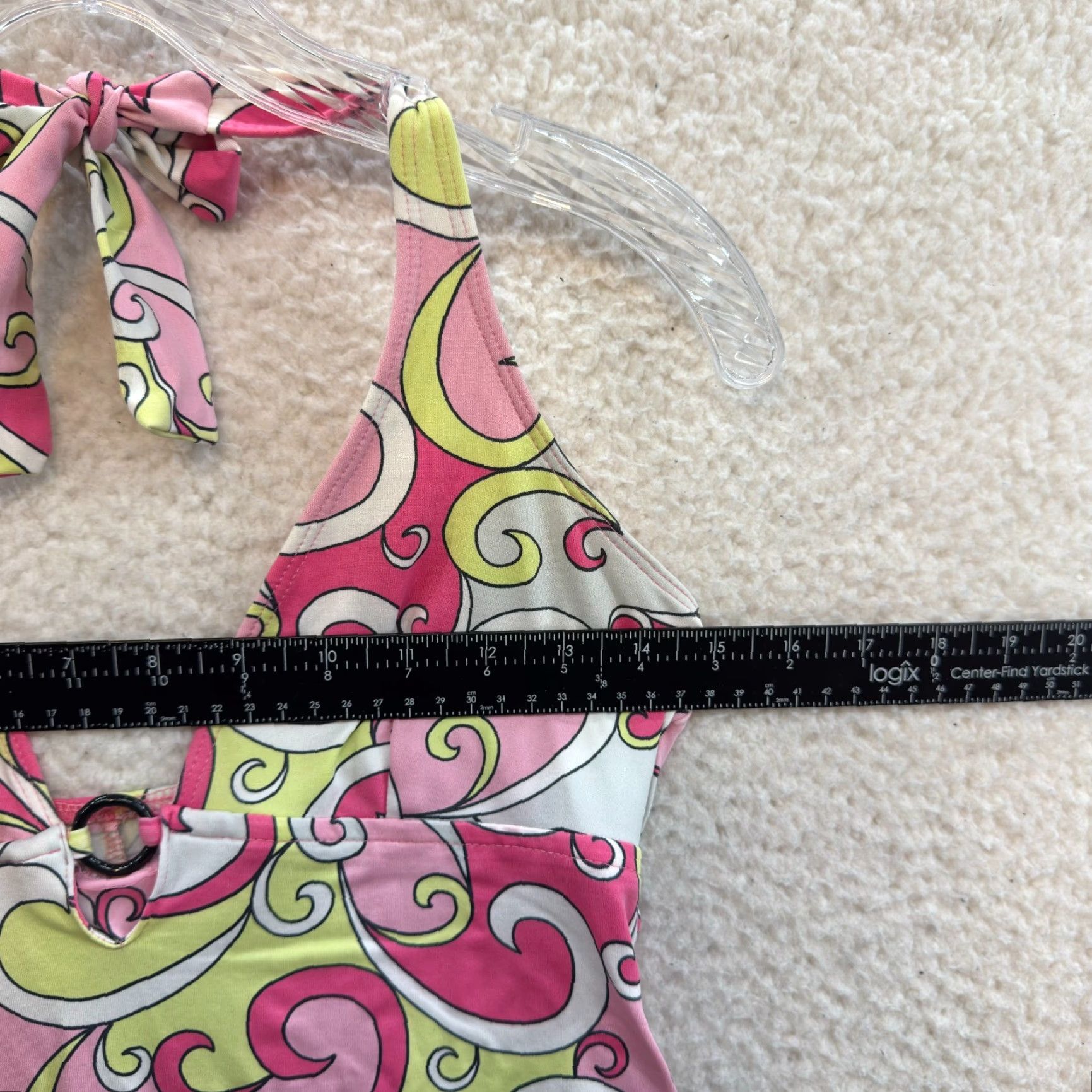 Vintage VINTAGE Rampage Tankini Swim Dress Pink M Psychedelic 60s 70s Groovy Pattern Womens Size M / US 6-8 / IT 42-44 - 4 Thumbnail