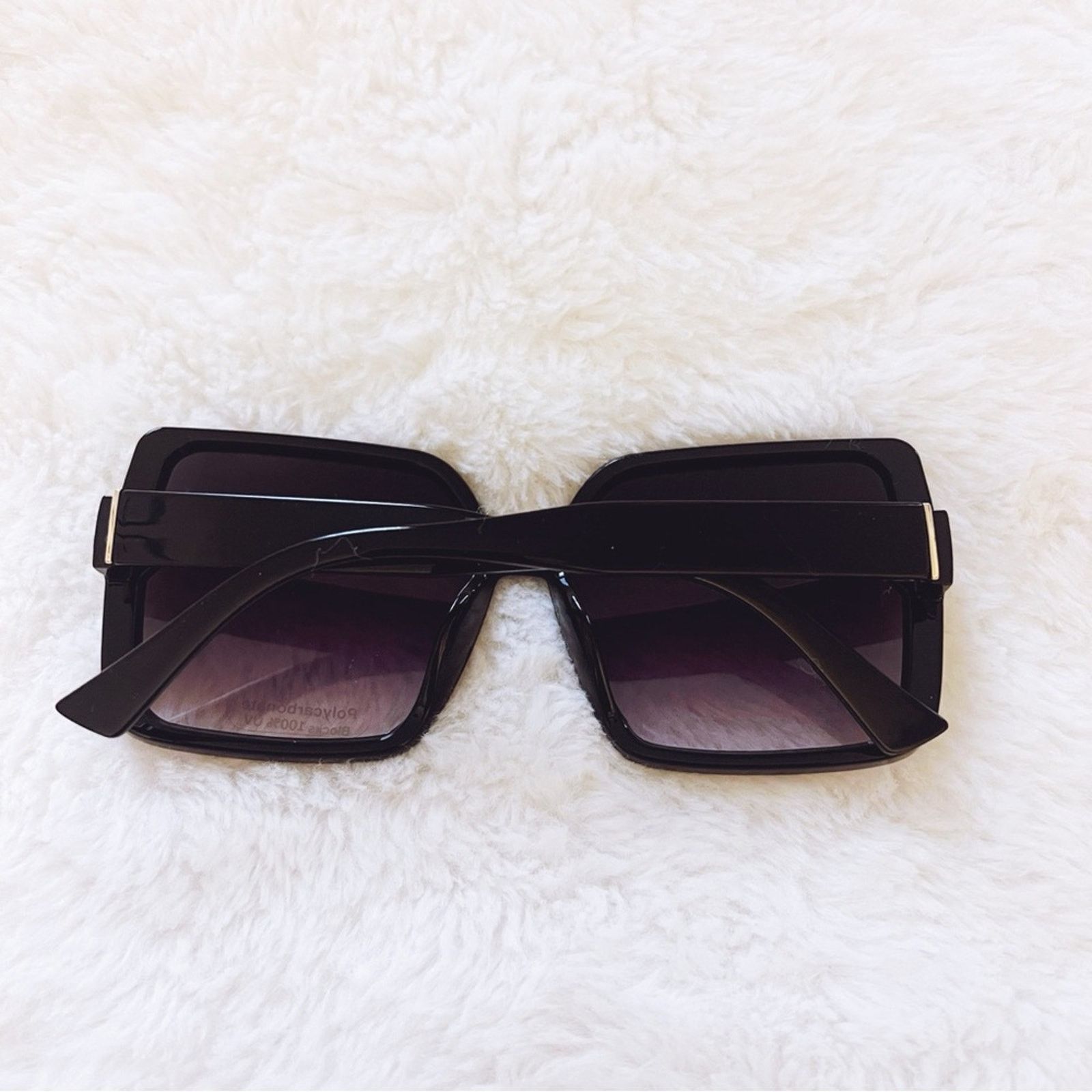 Other Aurora Black Oversized Square Sunglasses Size ONE SIZE - 10 Thumbnail