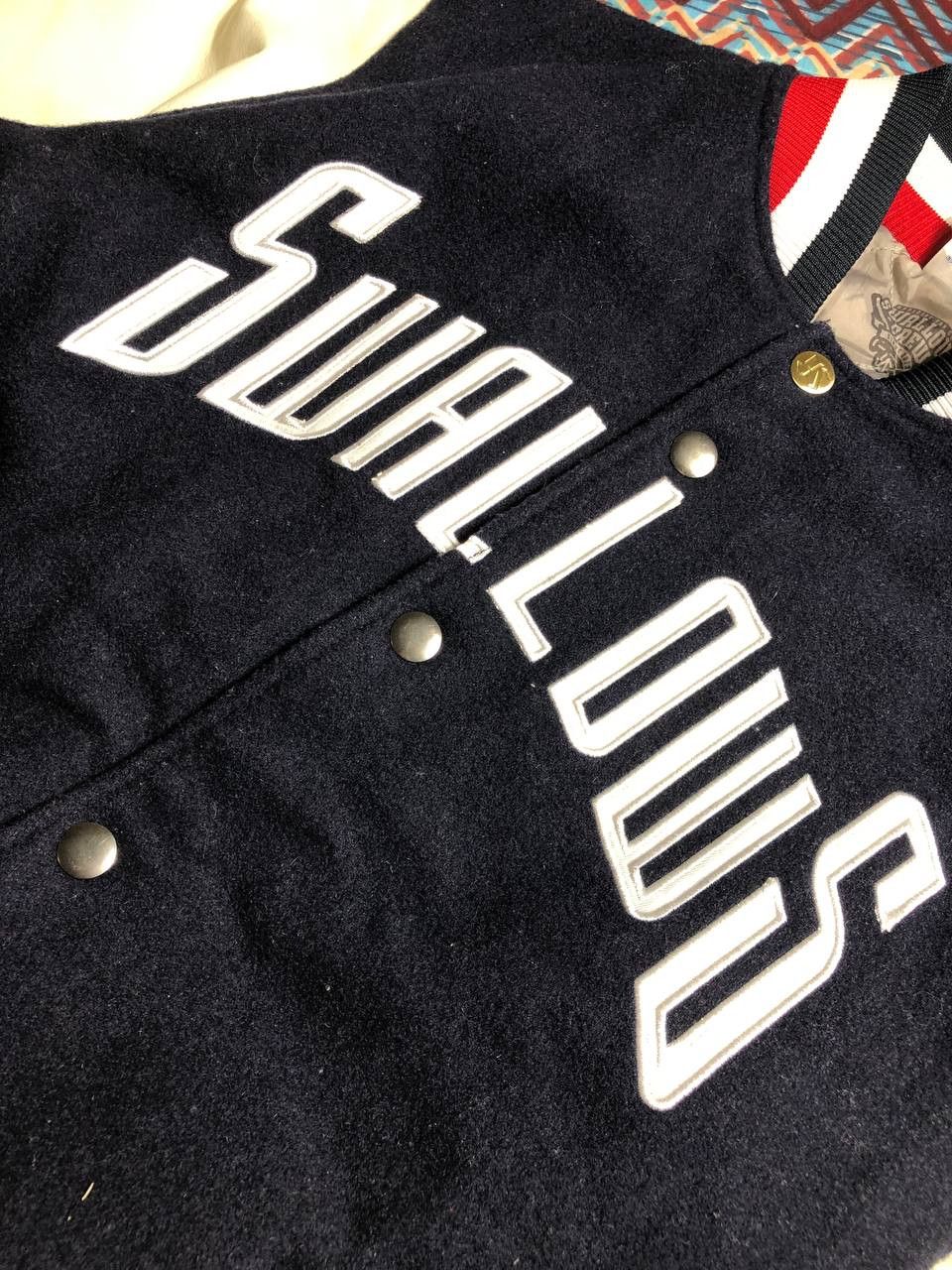 MLB × Majestic × Vintage NEW YORK YANKEES MAJESTIC SATIN BOMBER JACKET NAVY BLUE Size US M / EU 48-50 / 2 - 17 Thumbnail