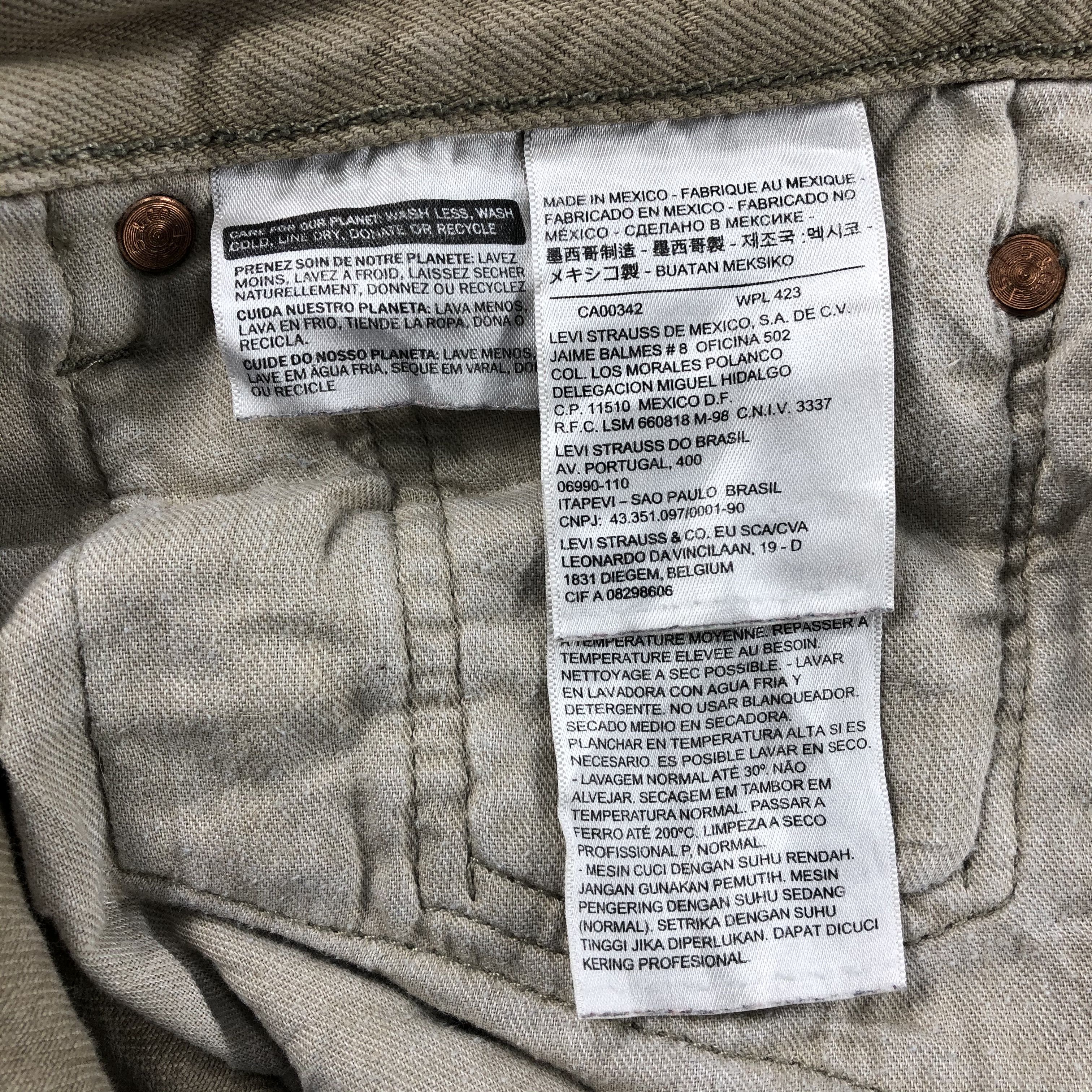 Levi's Levis 501 Vintage Khaki Denim Distressed Jeans-J949 Size US 36 / EU 52 - 11 Thumbnail