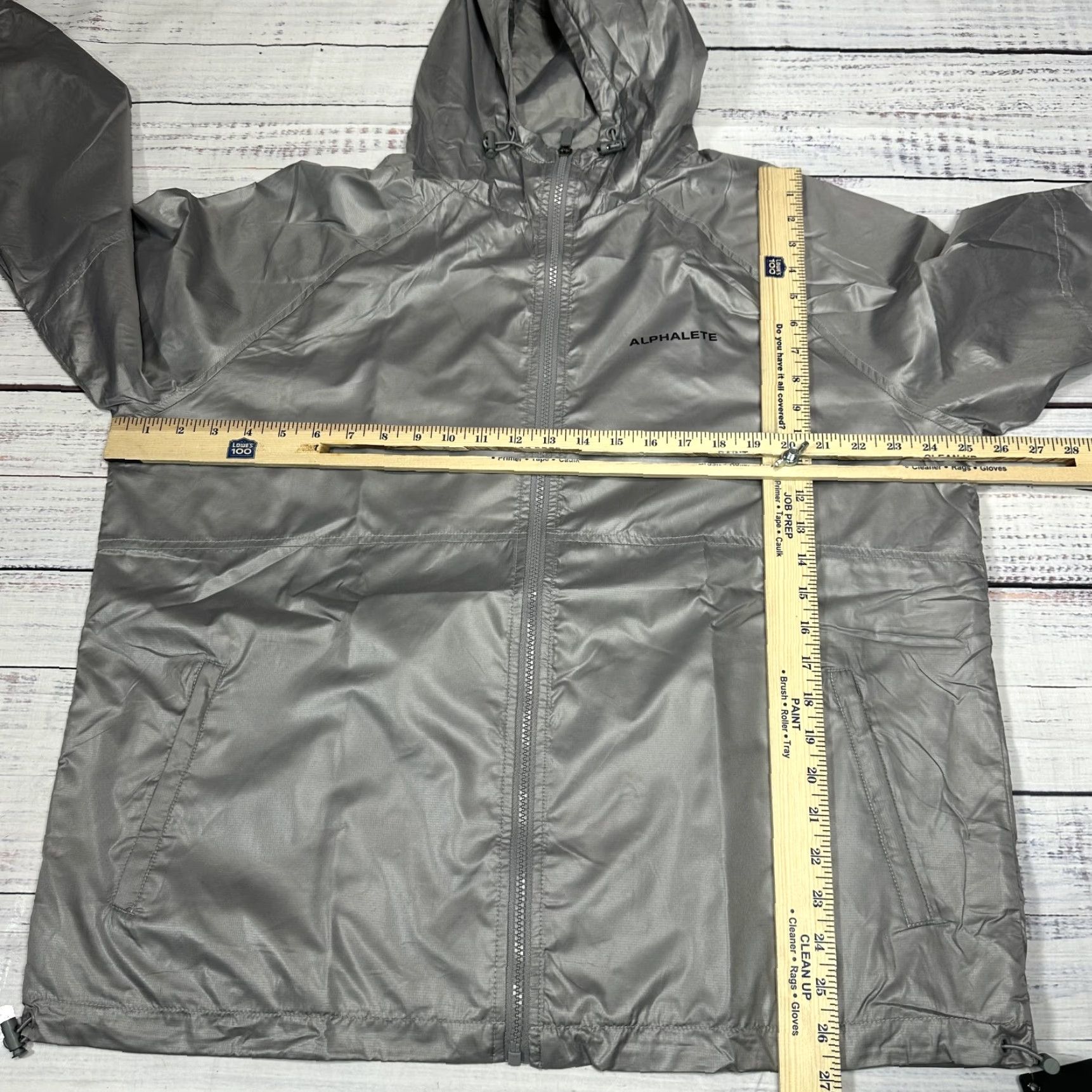 Vintage VINTAGE ALPHALETE Infinity Explorer Jacket Gray Rain Windbreaker Hooded M Mens NWT Size US M / EU 48-50 / 2 - 2 Thumbnail