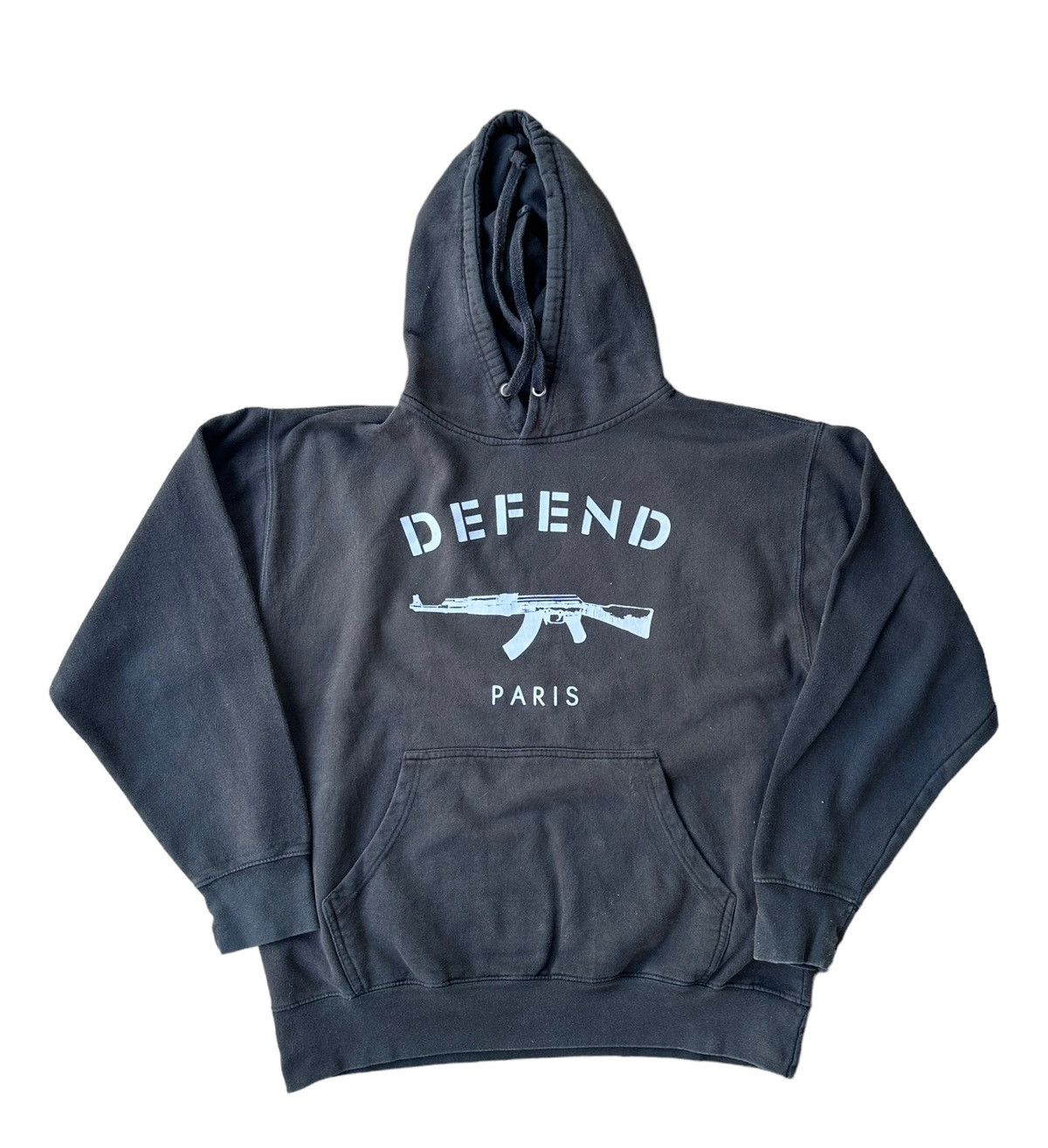 Vintage Defend Paris pullover hoodie Size US M / EU 48-50 / 2 - 4 Thumbnail