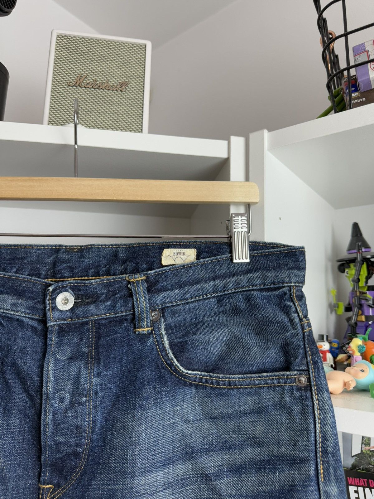 Edwin × Japanese Brand Edwin ESC33M Japanese selvedge denim pants 33x32 505 jeans Size US 33 - 9 Thumbnail