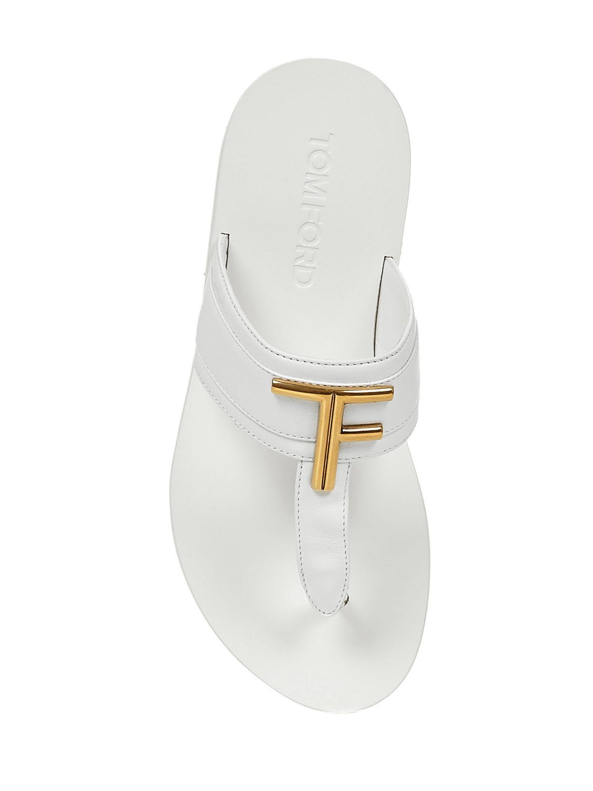 Tom Ford o1loc1c0325 W2924A Sandals Flats in White Size US 8 / IT 38 - 4 Thumbnail