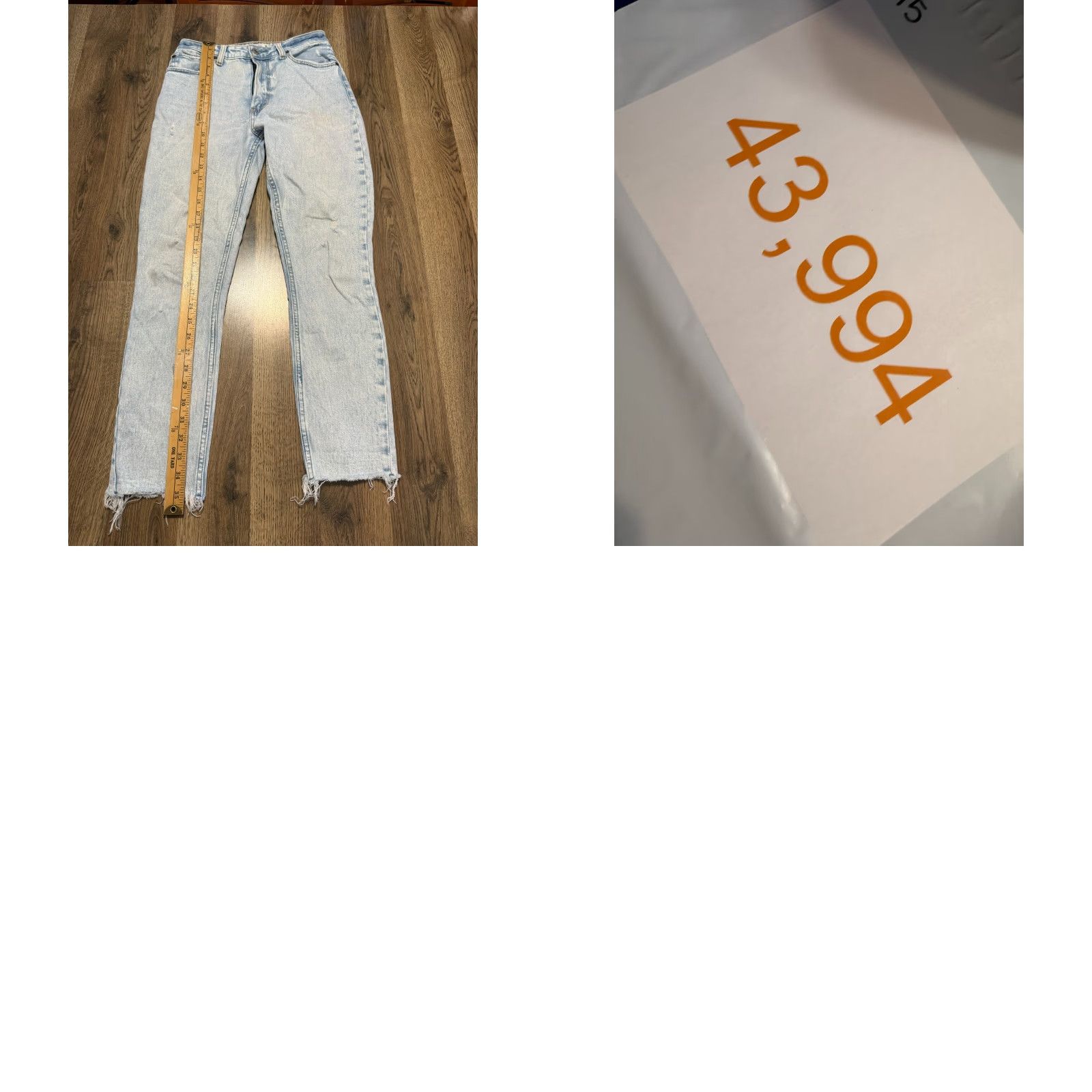 Abercrombie & Fitch Abercrombie & Fitch Jeans Women's 26/2R Acid Wash Curve Love Skinny High Rise Denim Blue Slim Fit 5-Pocket Style Womens Vintage? No Size 26" / US 2 / IT 38 - 9 Thumbnail