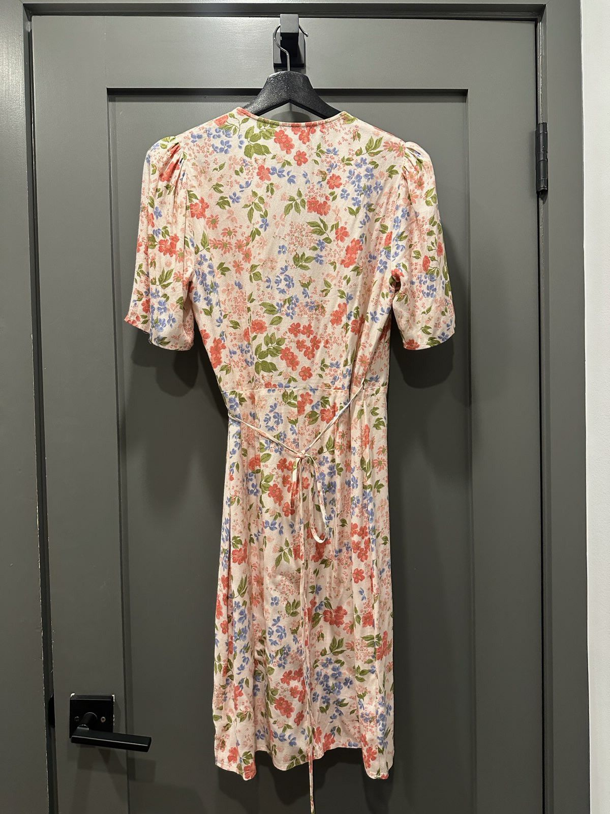 Reformation Floral Wrap Midi Dress - Size S