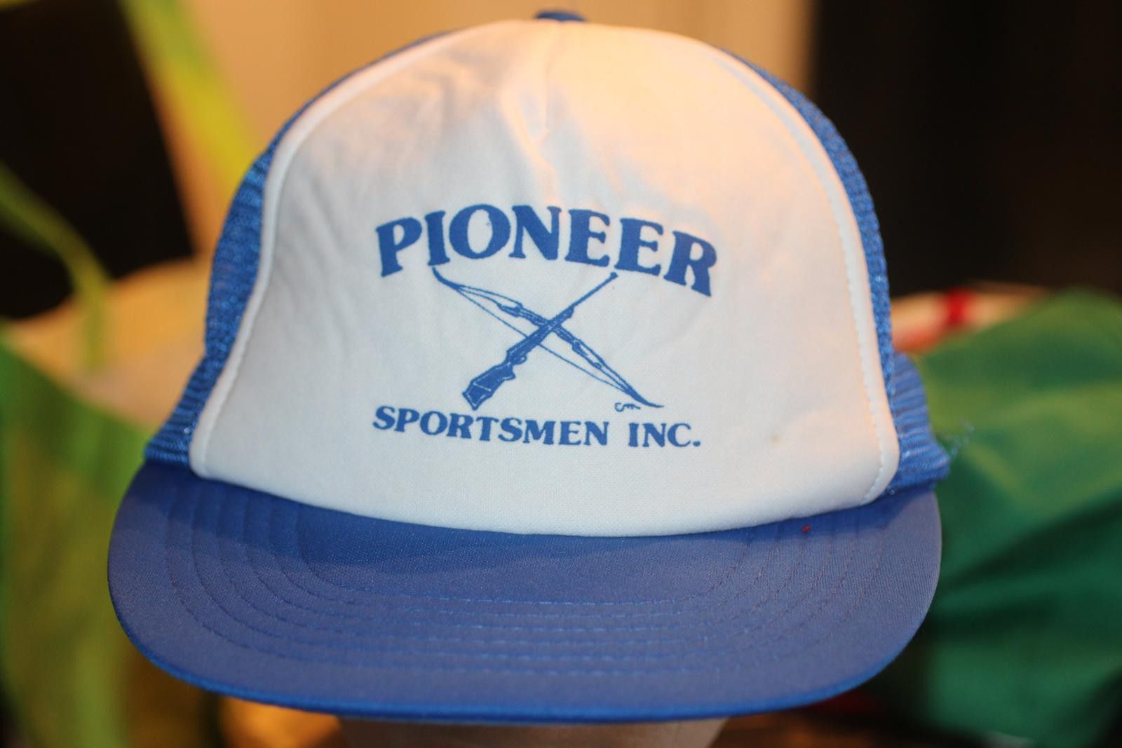 Other Vintage Pioneer Sportsmen Trucker Hat Blue White Snapback Size ONE SIZE - 1 Thumbnail