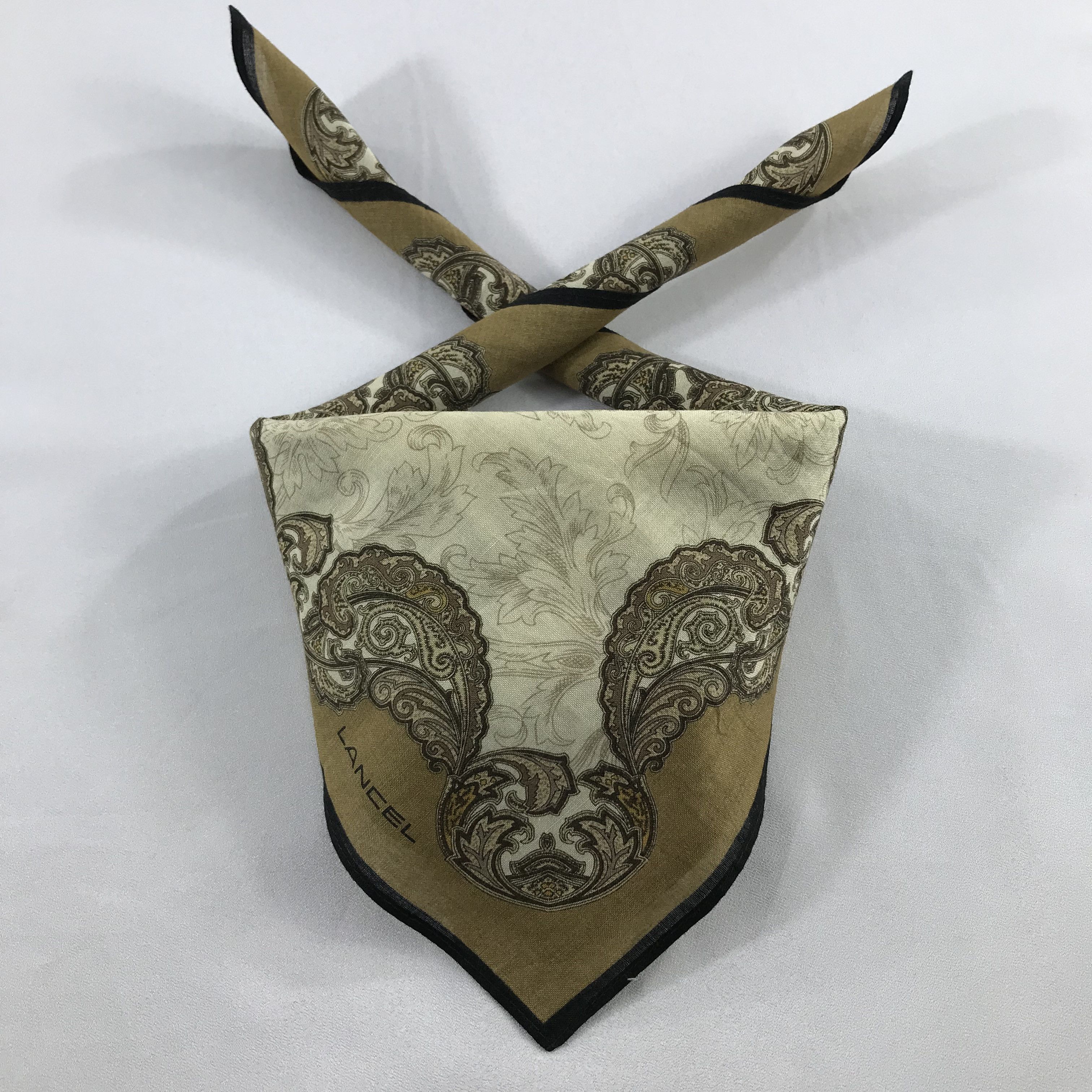 Lancel × Vintage Lancel Bandana / Handkerchief / Neckerchief - S2539 Size ONE SIZE - 3 Thumbnail