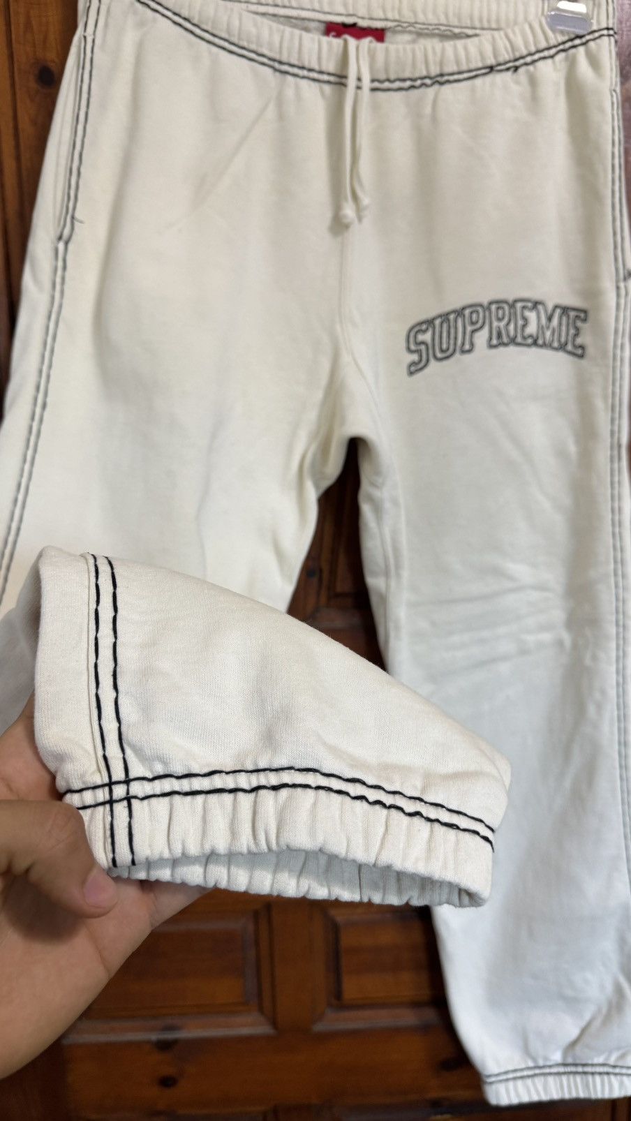 Supreme Supreme Big Stitch Sweatpants Size US 32 / EU 48 - 3 Thumbnail