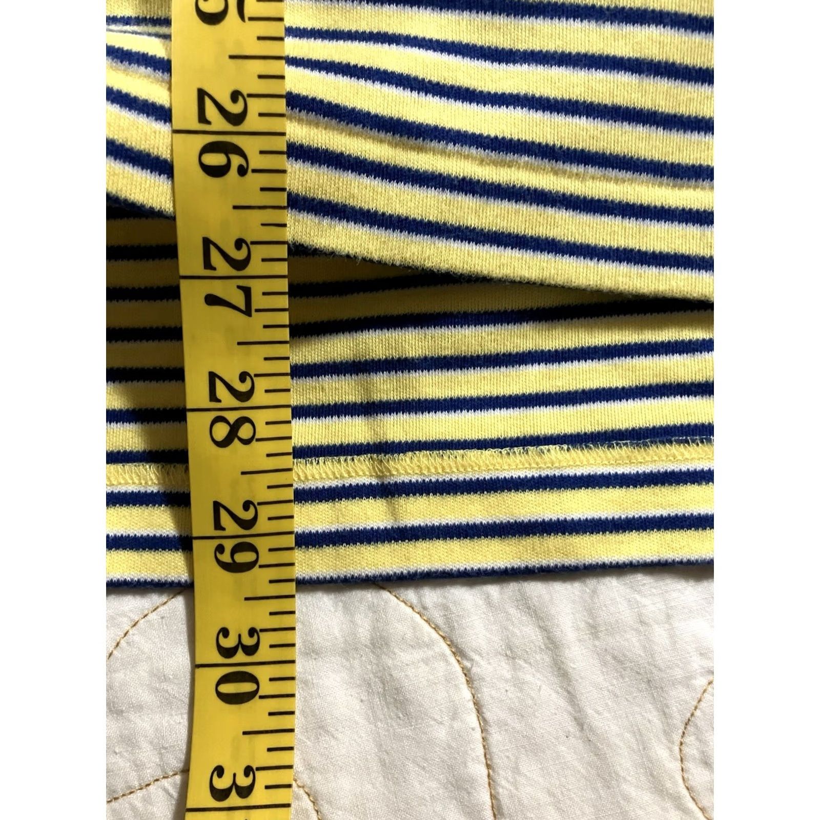 Polo Ralph Lauren Polo Ralph Lauren Polo Shirt Mens S Yellow Navy Stripe Short Sleeve Cotton Size US S / EU 44-46 / 1 - 6 Thumbnail