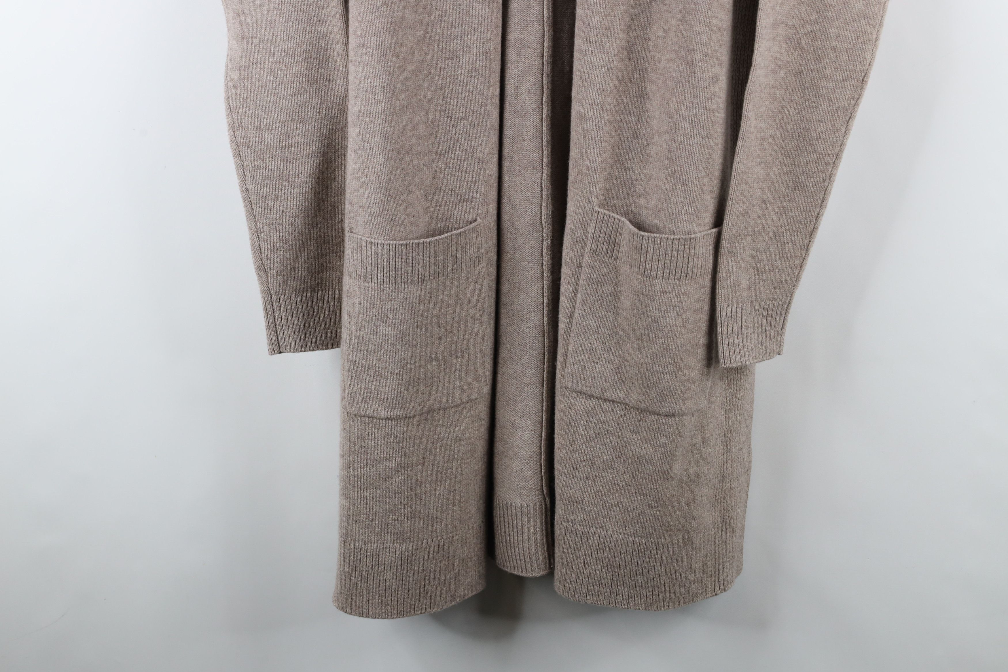 Athleta × Vintage Athleta Wool Cashmere Knit Wrap Open Front Cardigan Sweater Size XS / US 0-2 / IT 36-38 - 3 Thumbnail