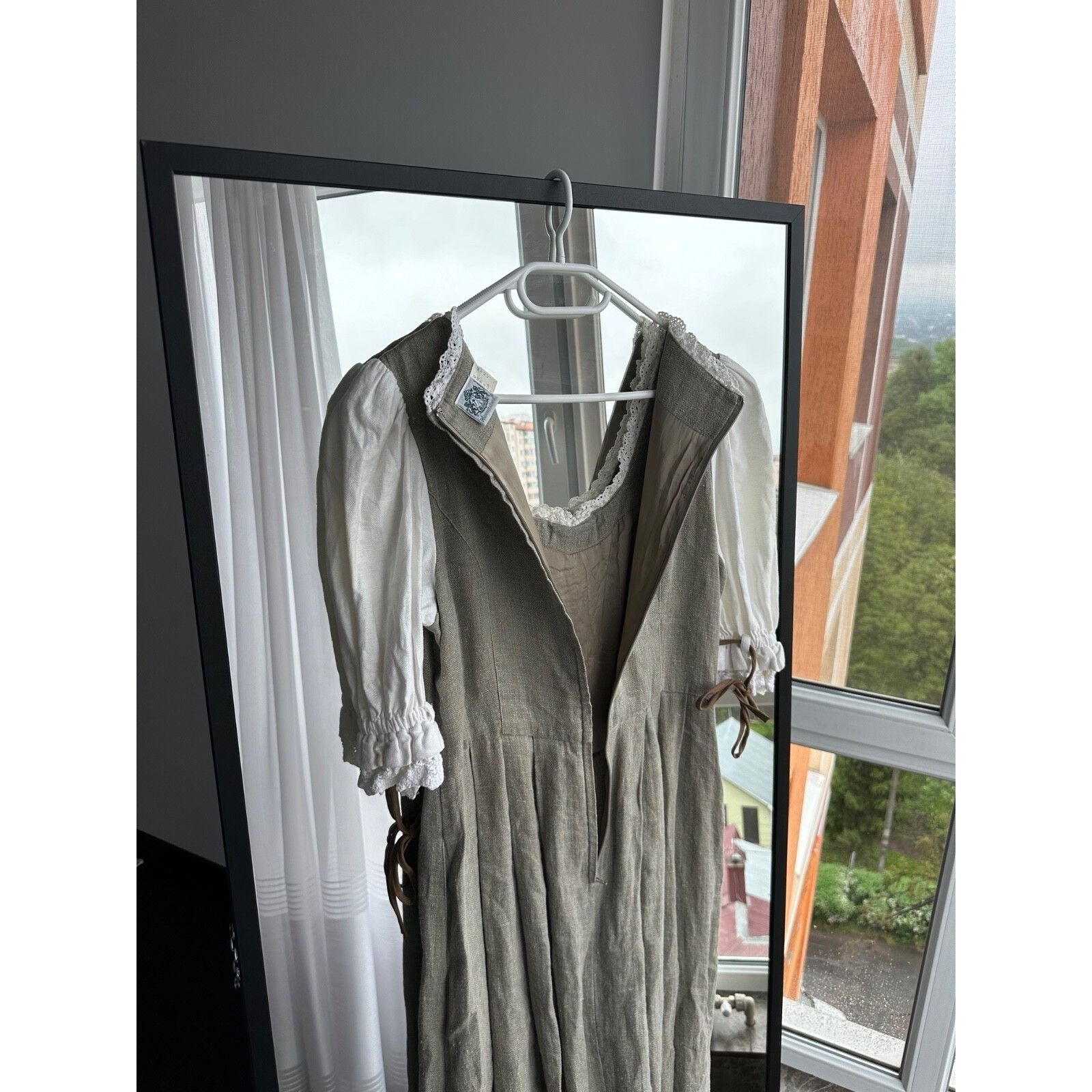 Vintage VTG Hammerschmid Bavarian Austria Style Linen Woman Folk Lon Size M / US 6-8 / IT 42-44 - 23 Thumbnail