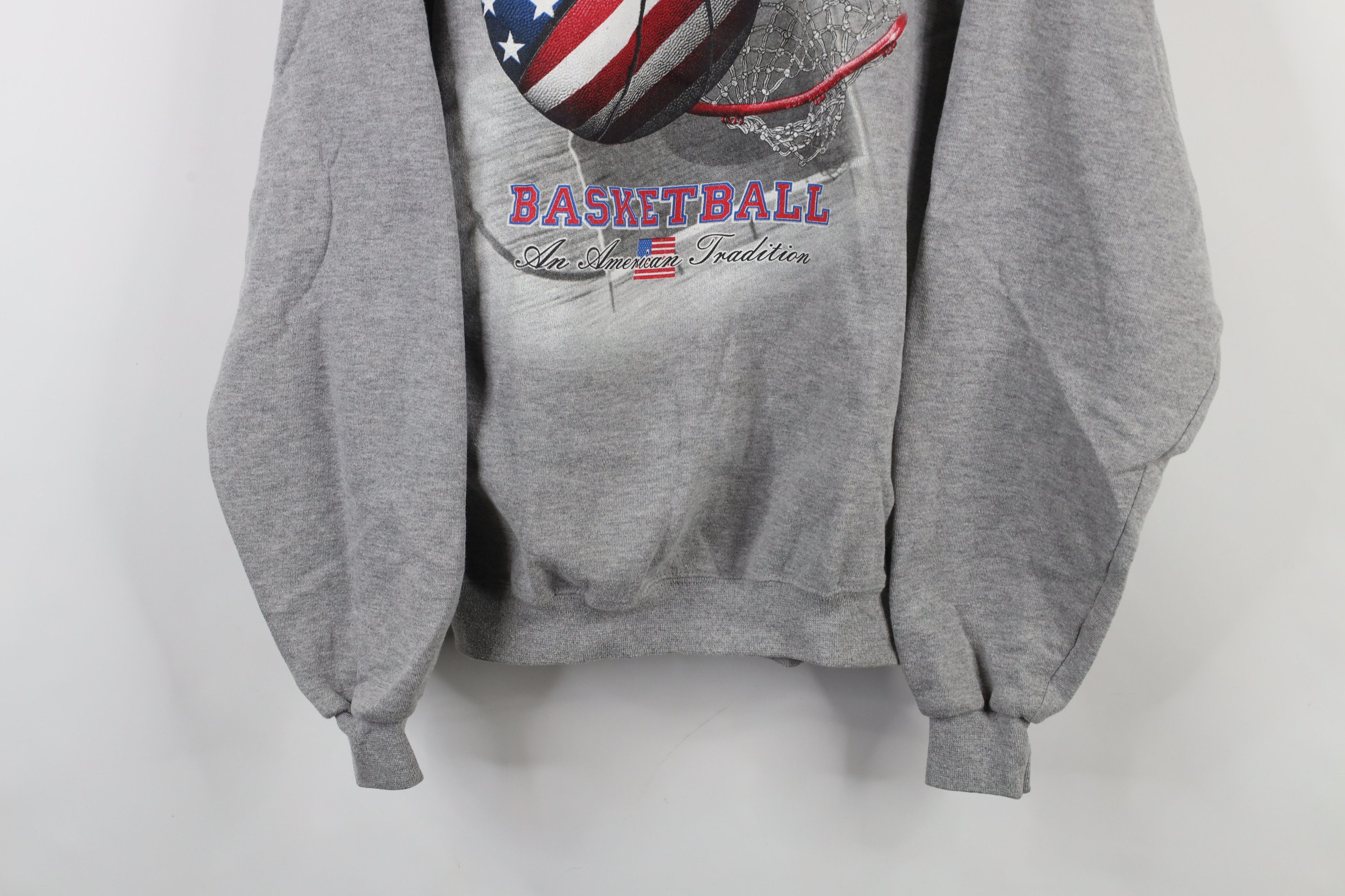 Vintage Vintage 90s Basketball An American Crewneck Sweatshirt Size US XL / EU 56 / 4 - 3 Thumbnail