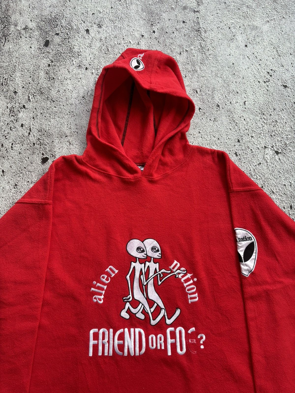 Alien Workshop Vintage 90's Alien nation Japan Skateboarding hoodie Size US XL / EU 56 / 4 - 2 Thumbnail