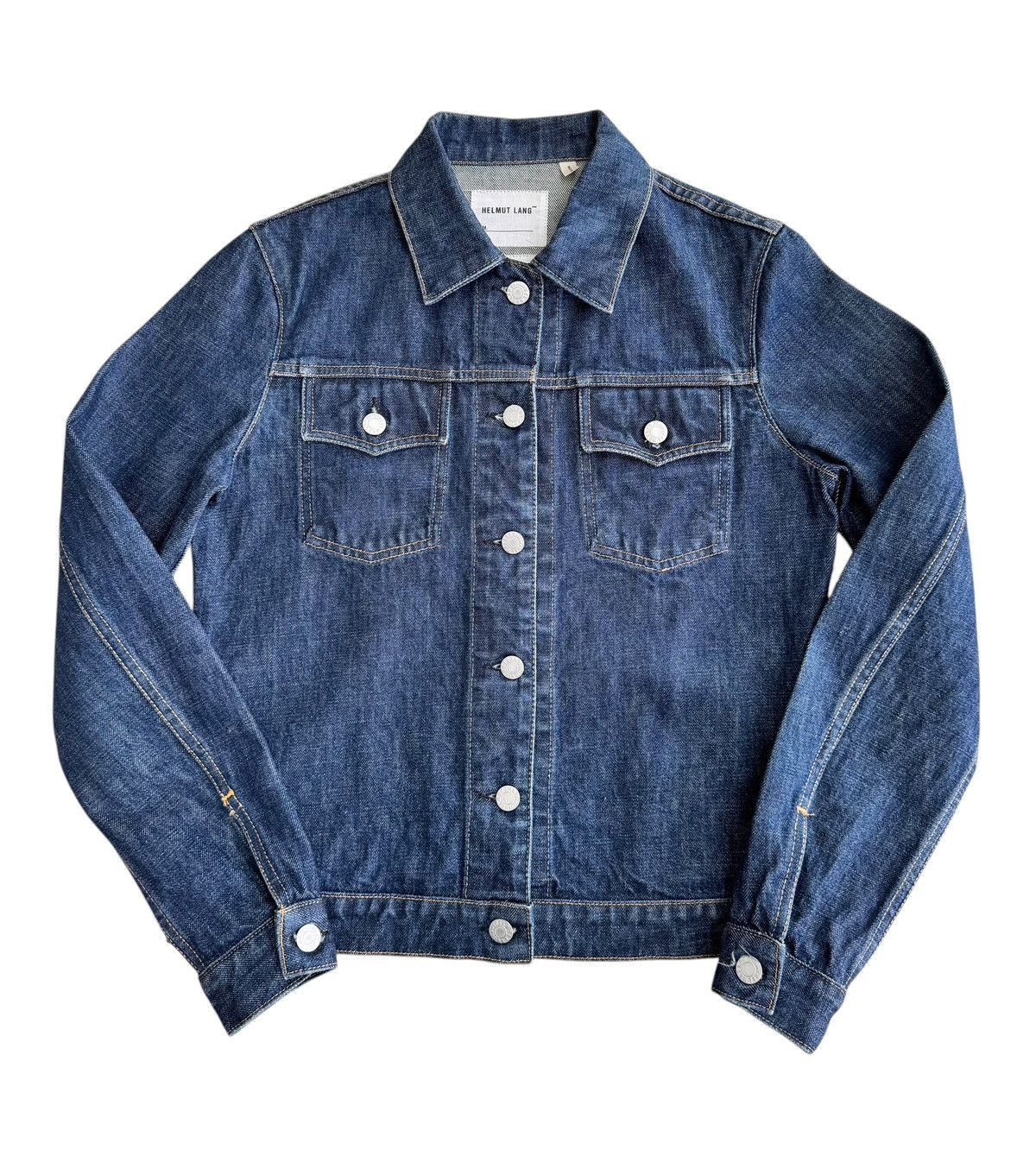 Designer × Helmut Lang Vintage 80s Helmut Lang Classic Denim Trucker jacket Size US XXS / EU 40 - 4 Thumbnail